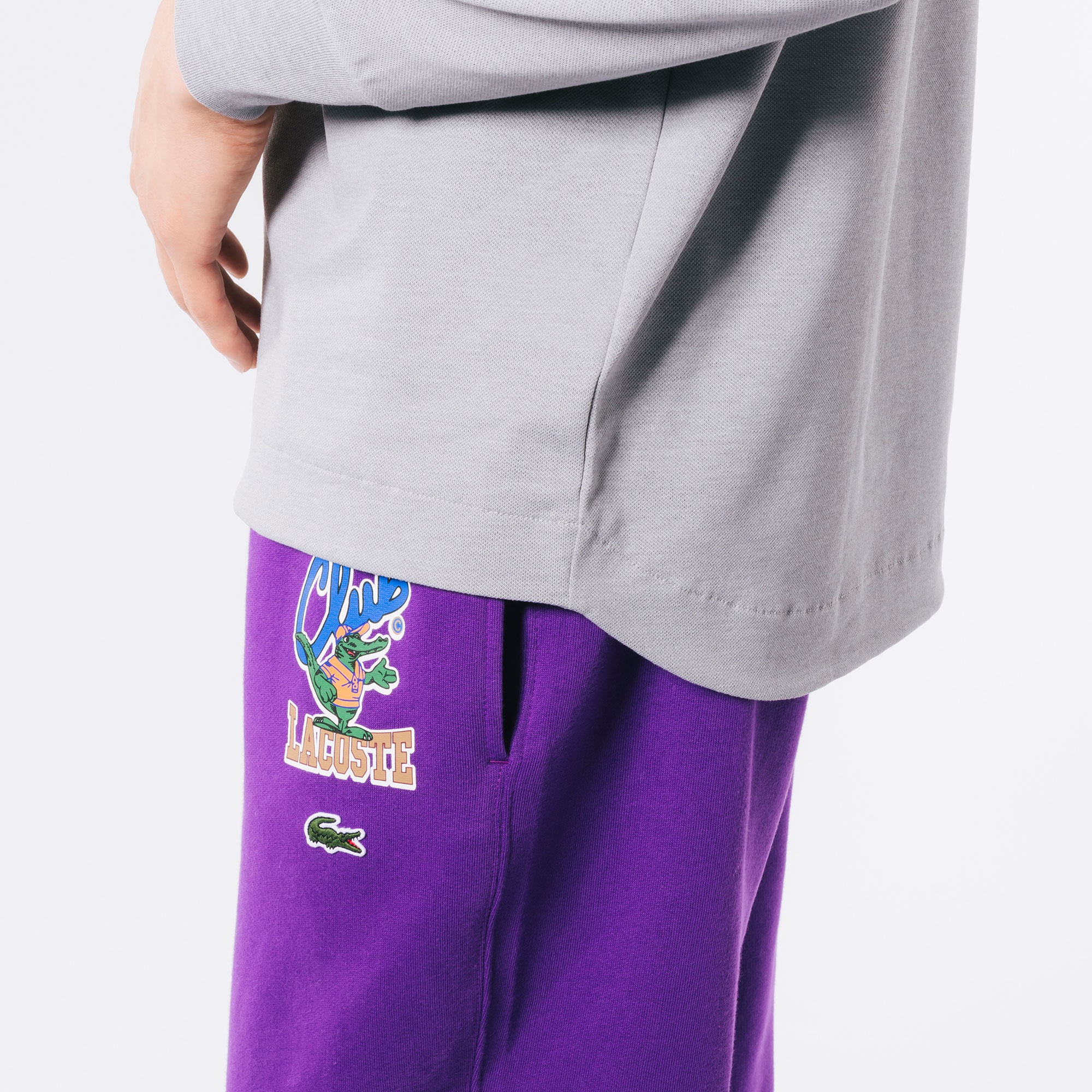 鹿の子地モックネックTシャツ