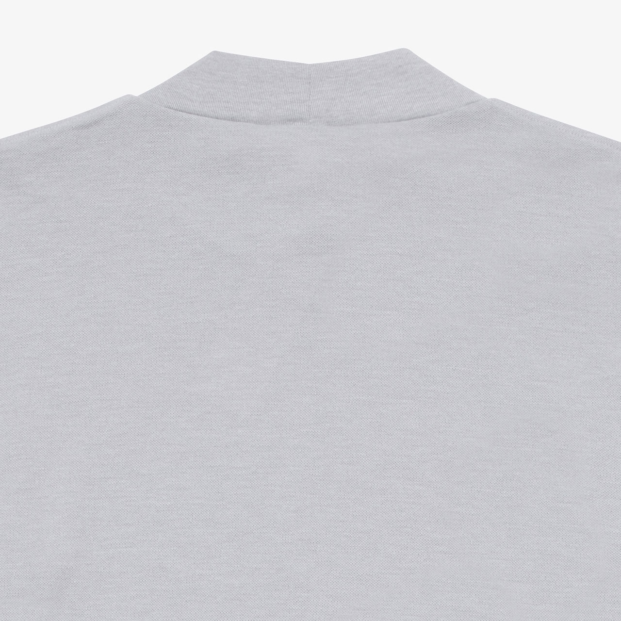 鹿の子地モックネックTシャツ