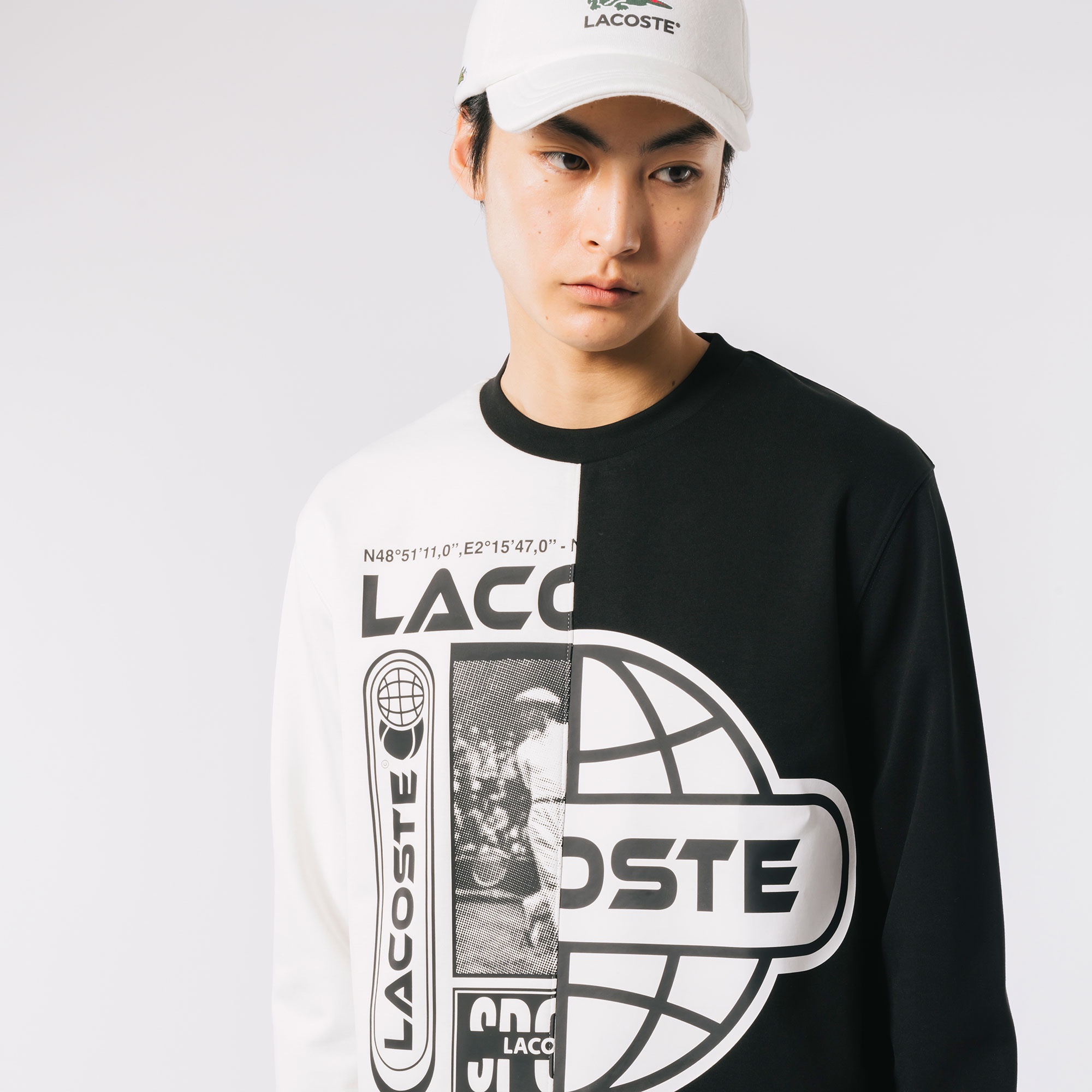 アシンメトリーダンボールニットTシャツ