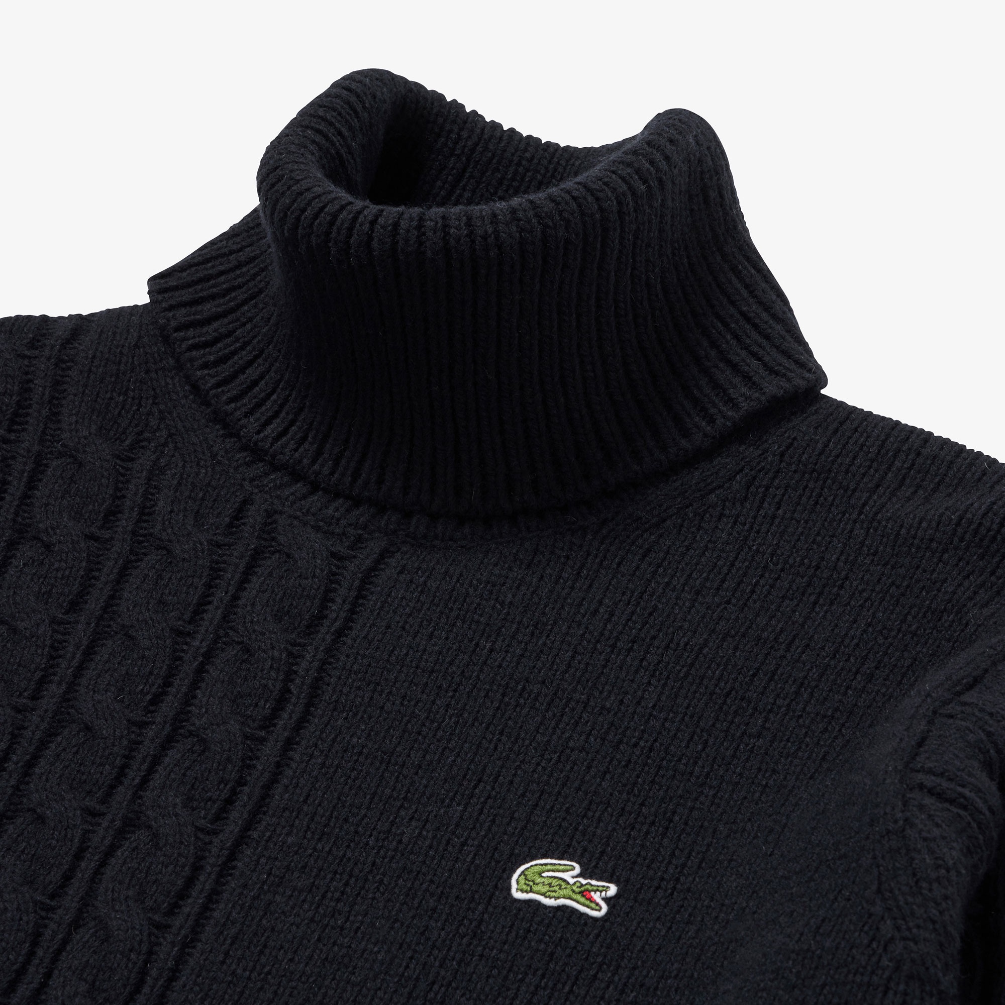 アシンメトリータートルネックニットセーター