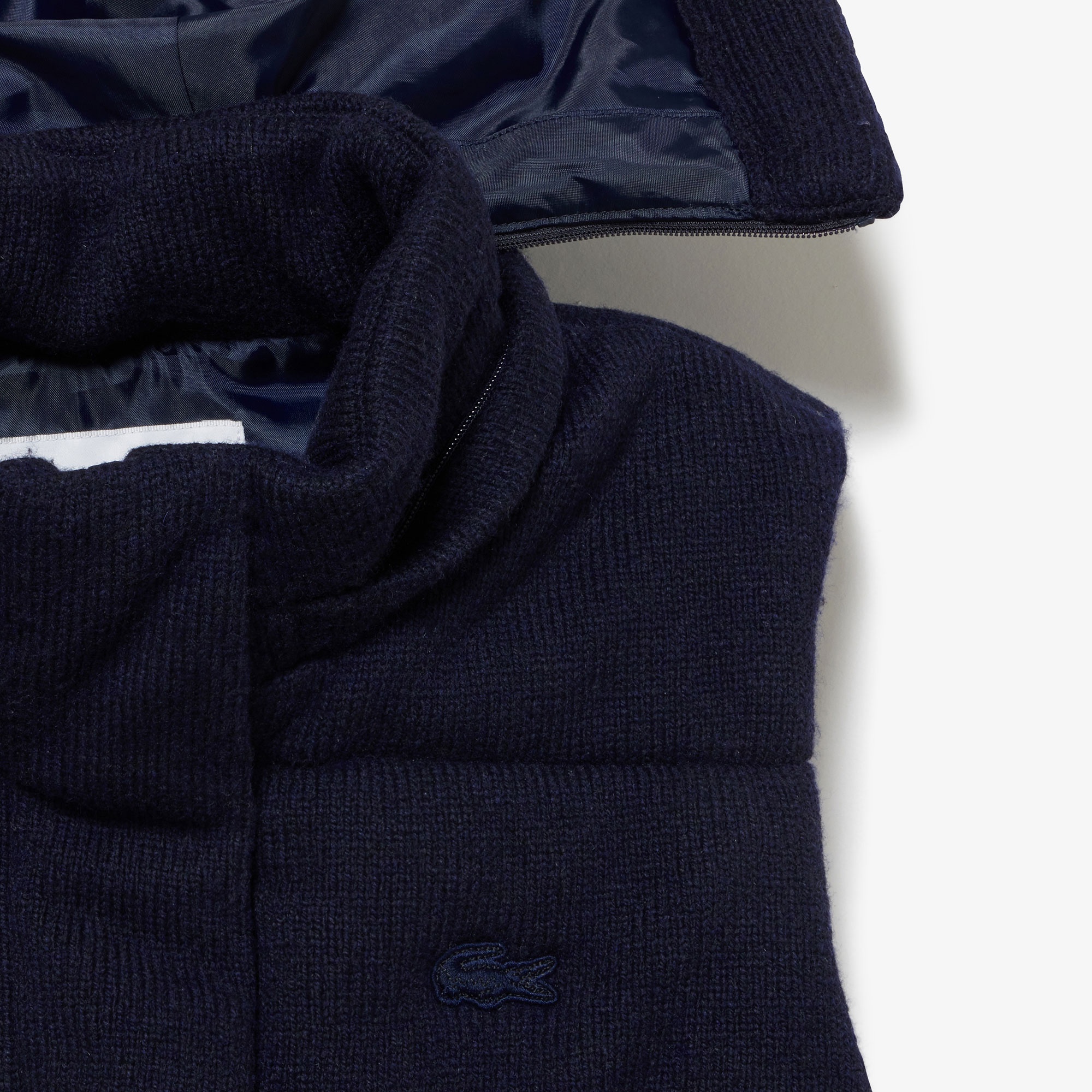 ウールニット中綿ベスト