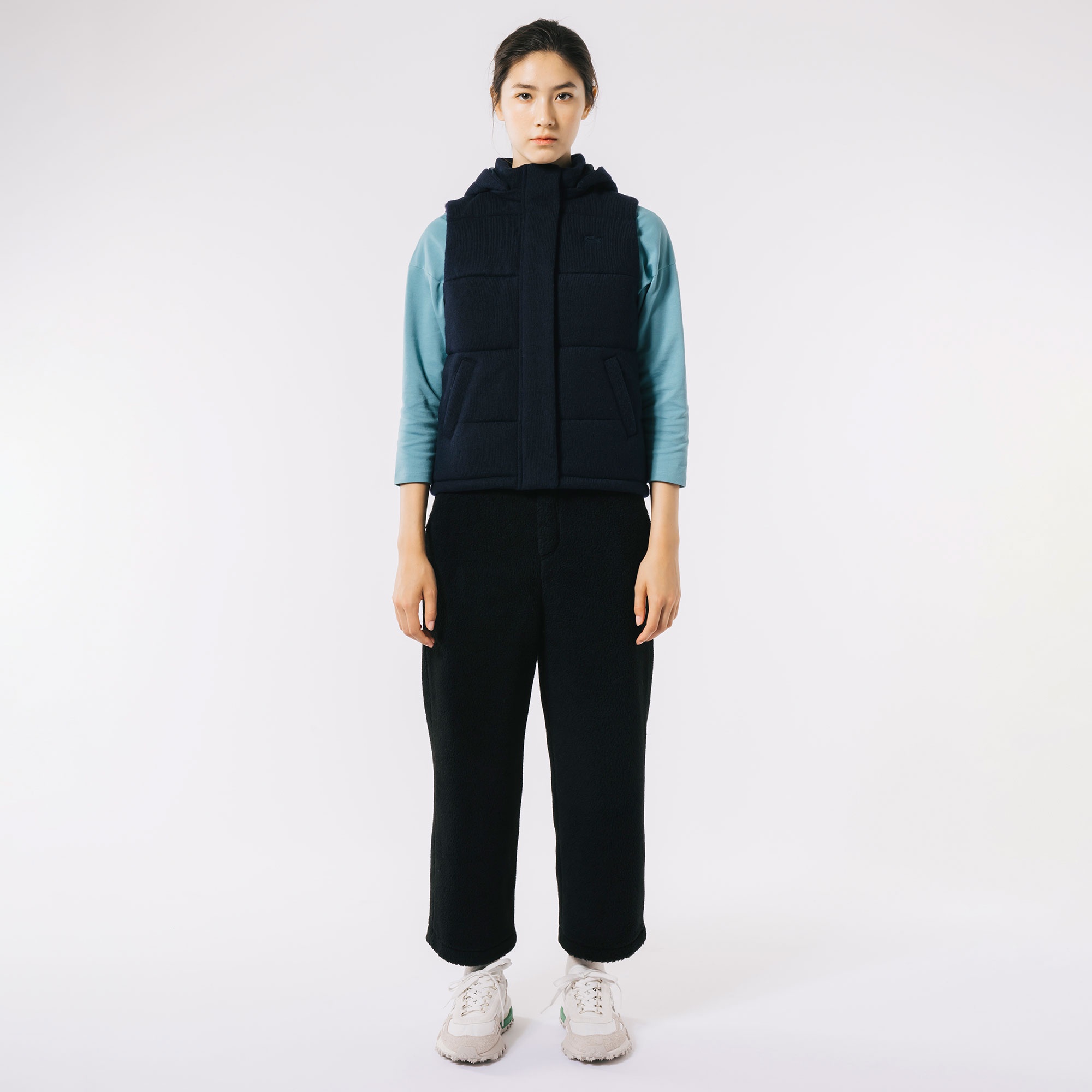 ウールニット中綿ベスト