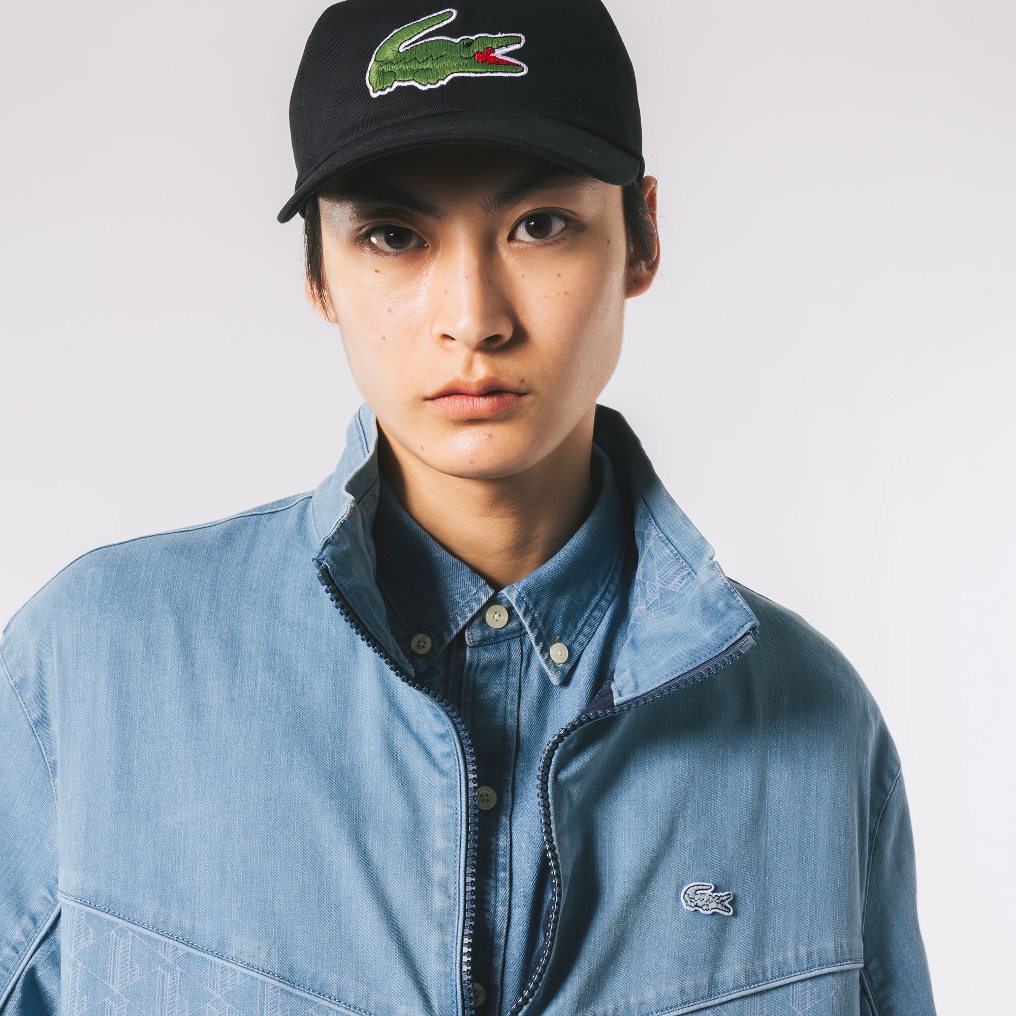 ストレッチデニムトラックジャケット