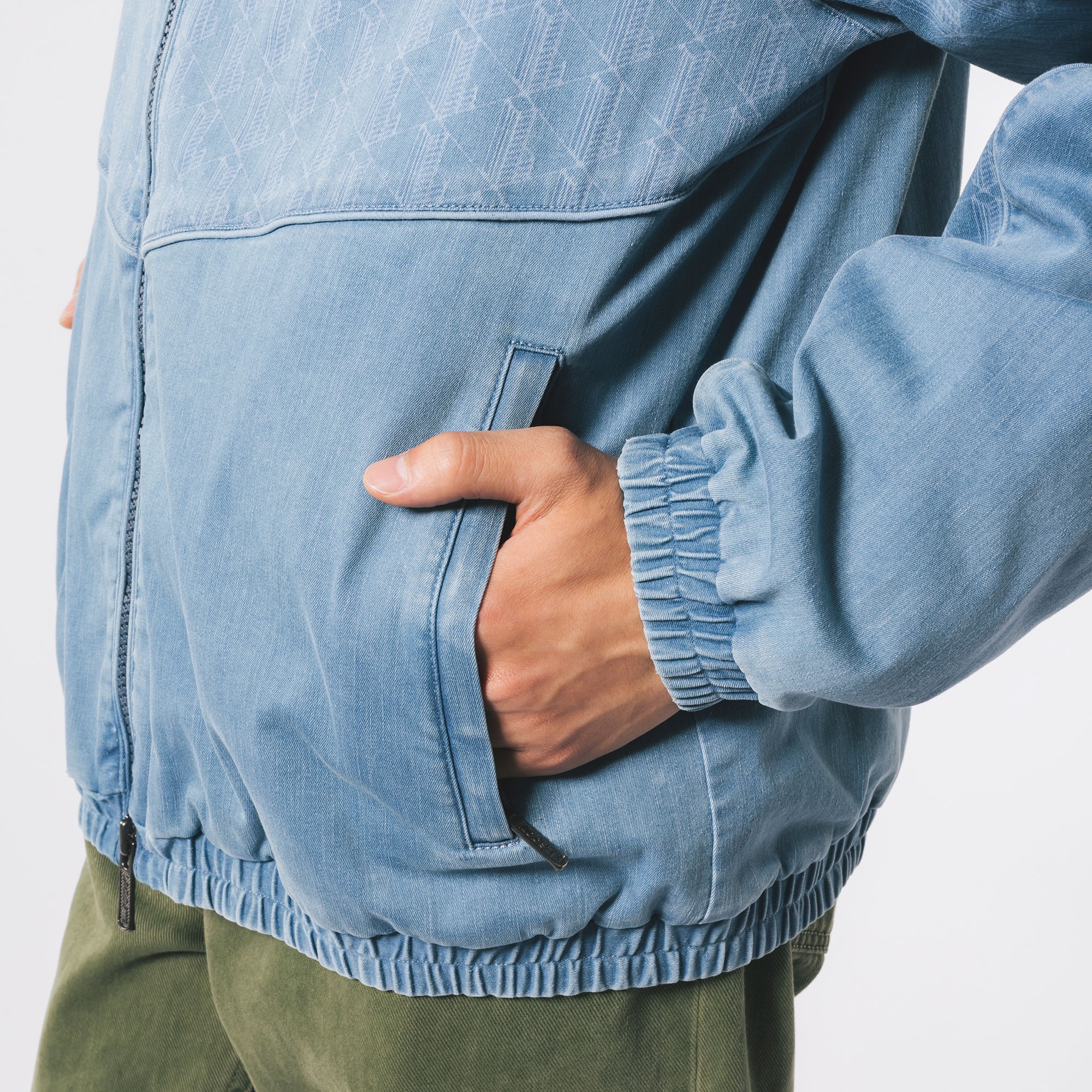 ストレッチデニムトラックジャケット