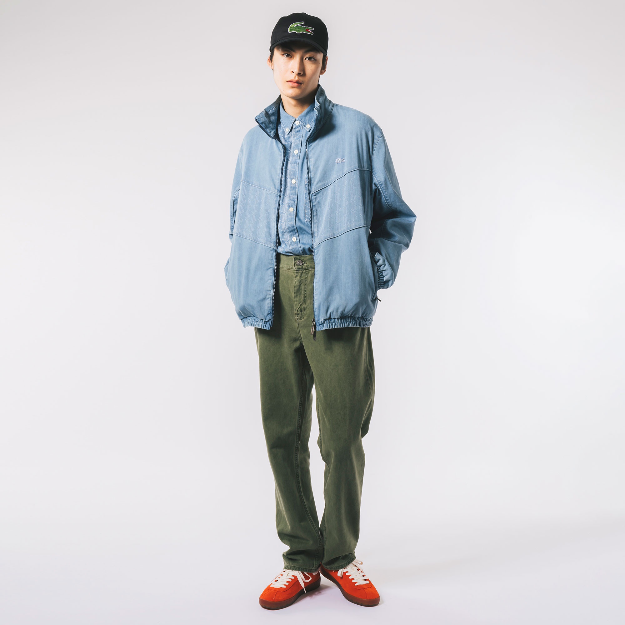 ストレッチデニムトラックジャケット