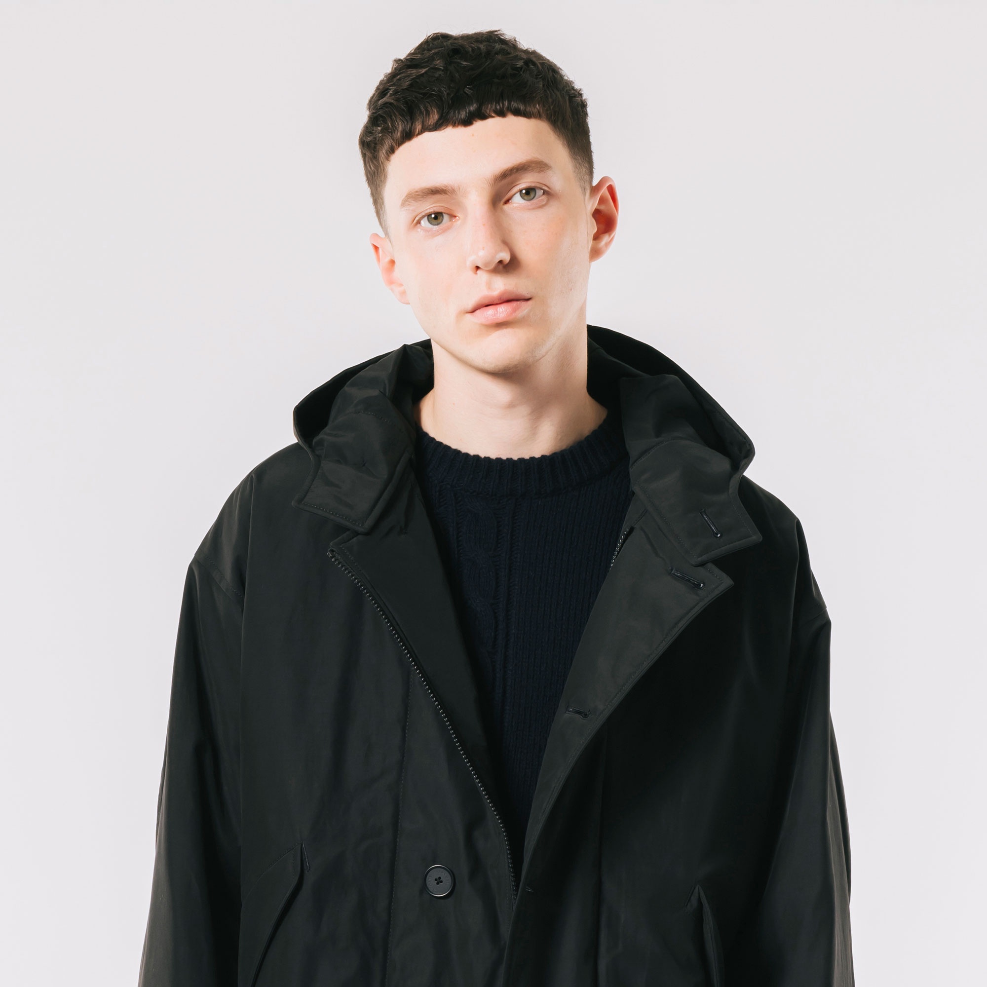 オーバーサイズミリタリーコート