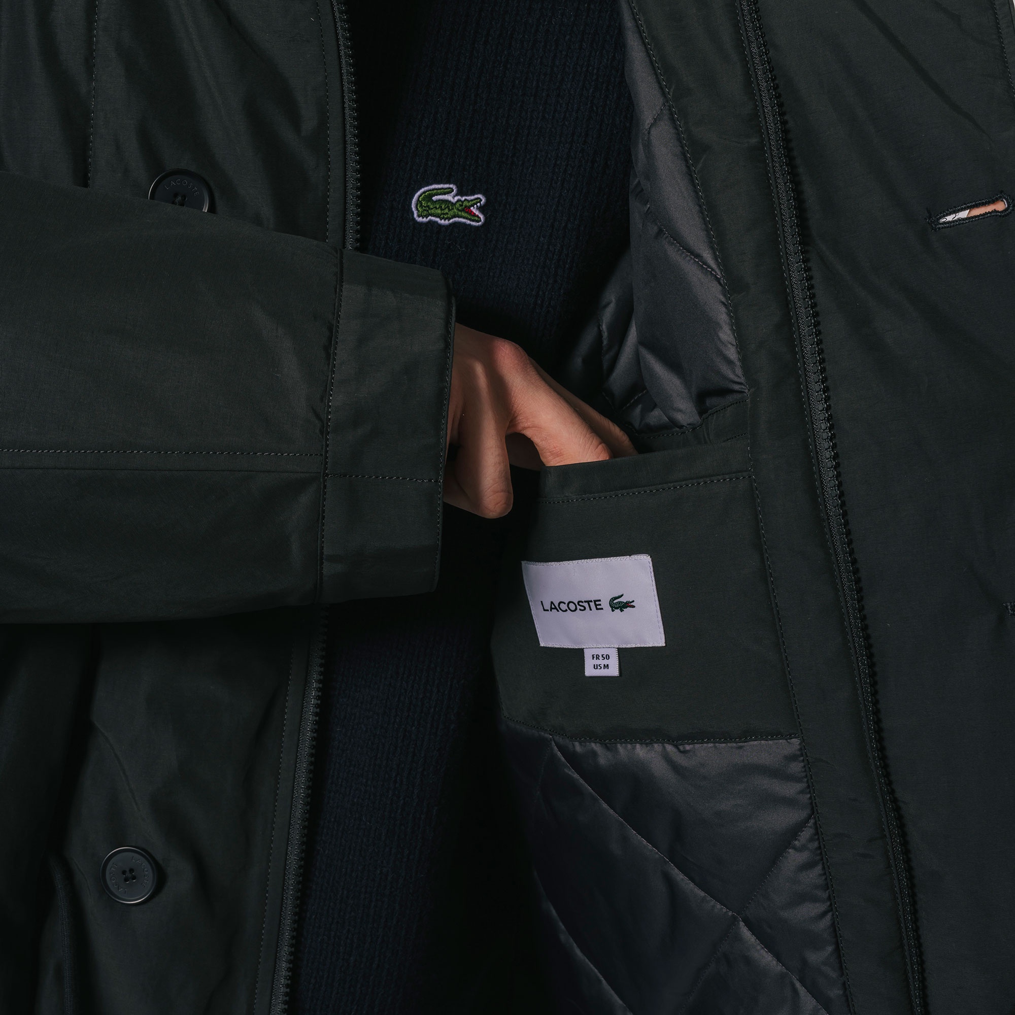 オーバーサイズミリタリーコート