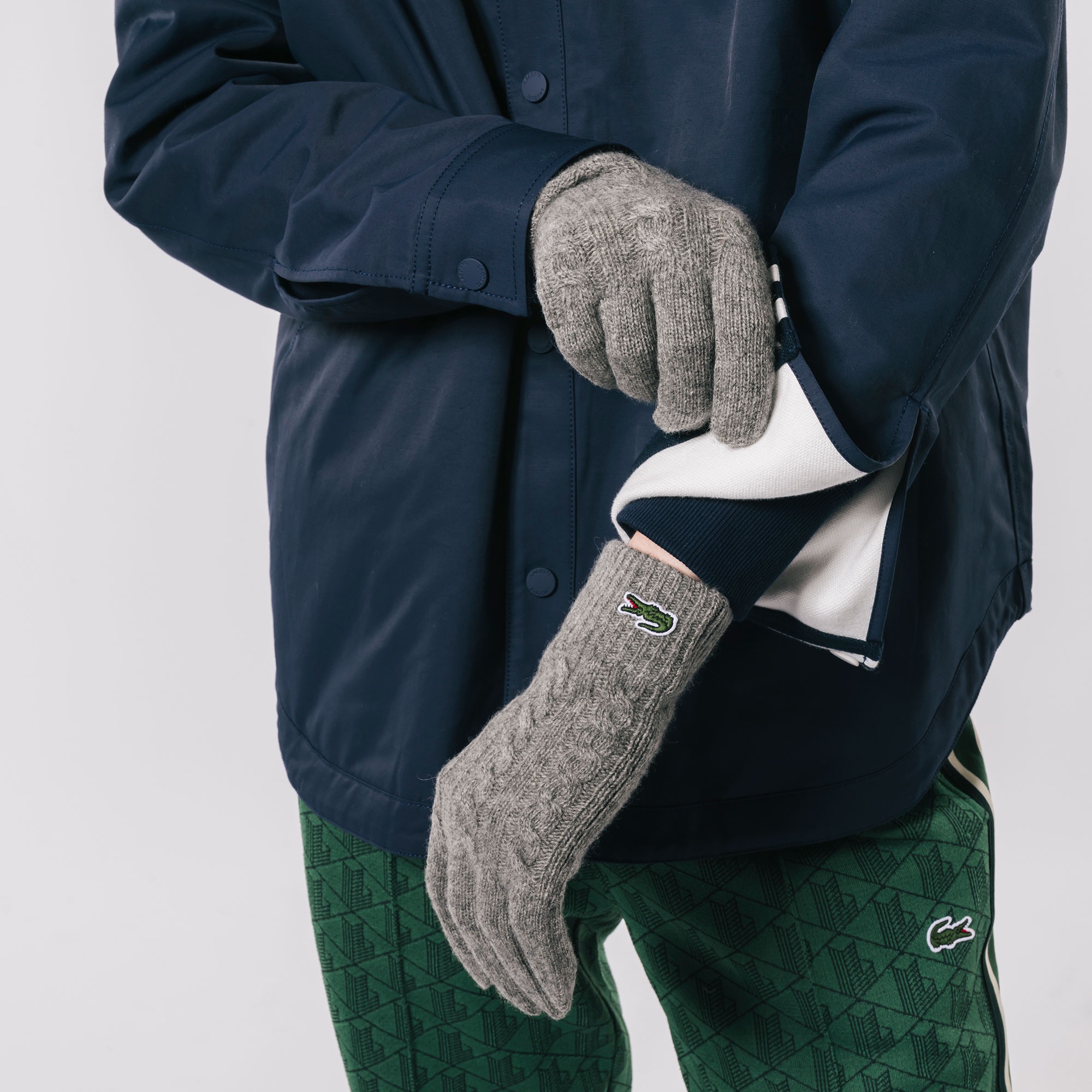 ケーブルニットグローブ