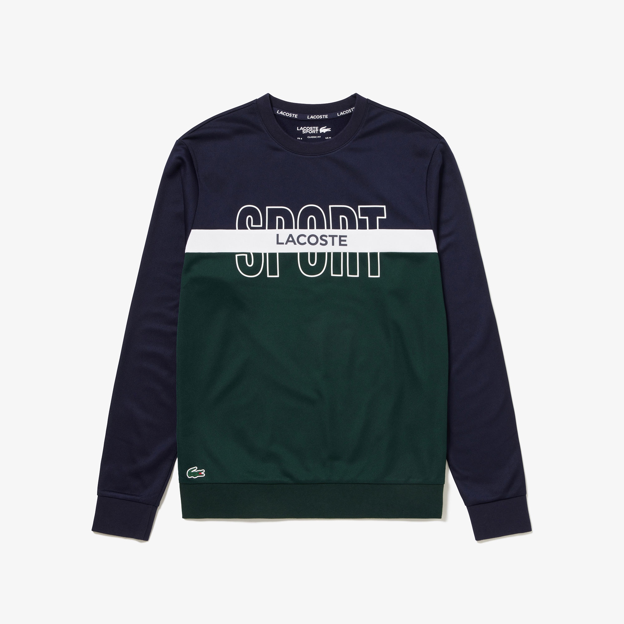ラコステスポーツクルーネックスウェット