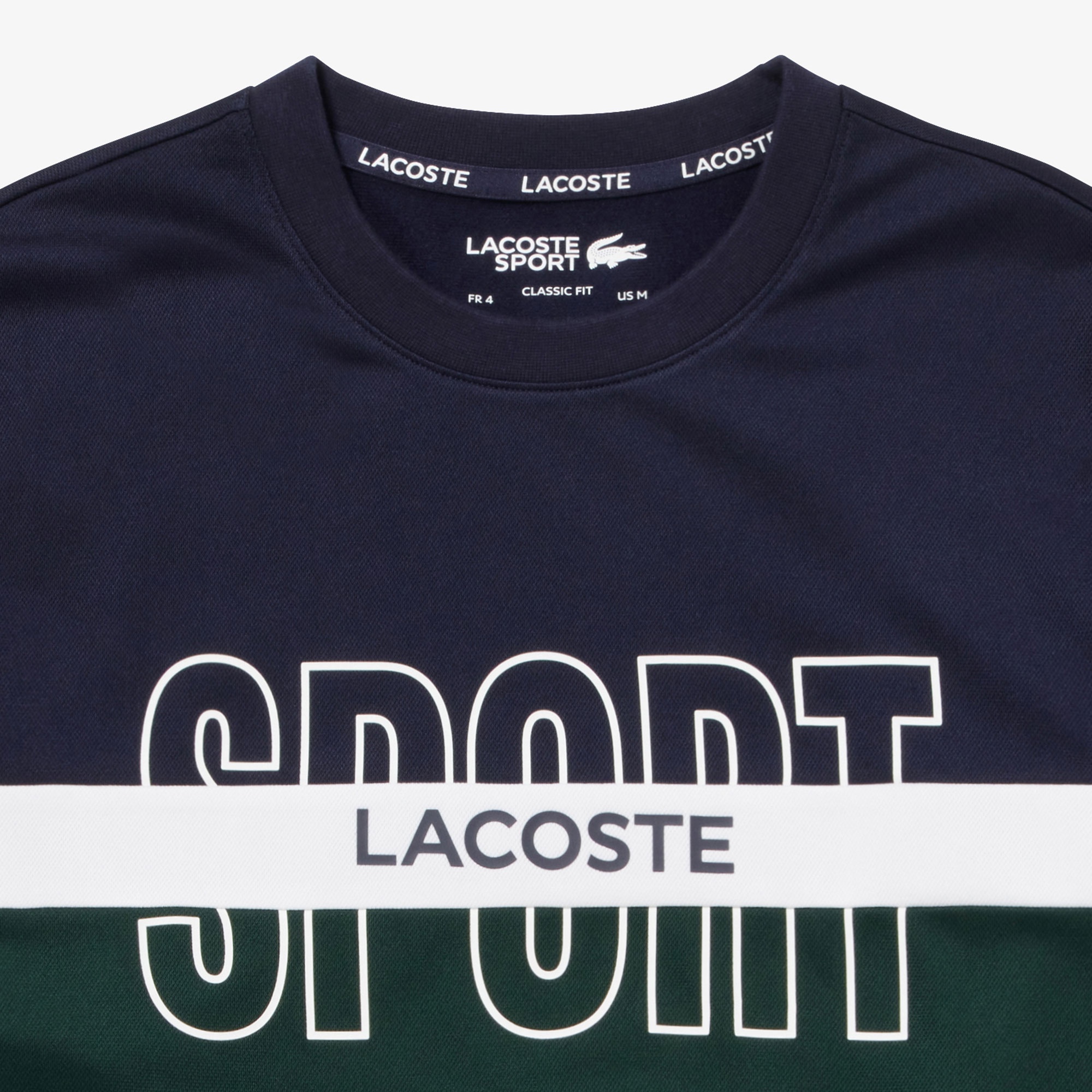 ラコステスポーツクルーネックスウェット