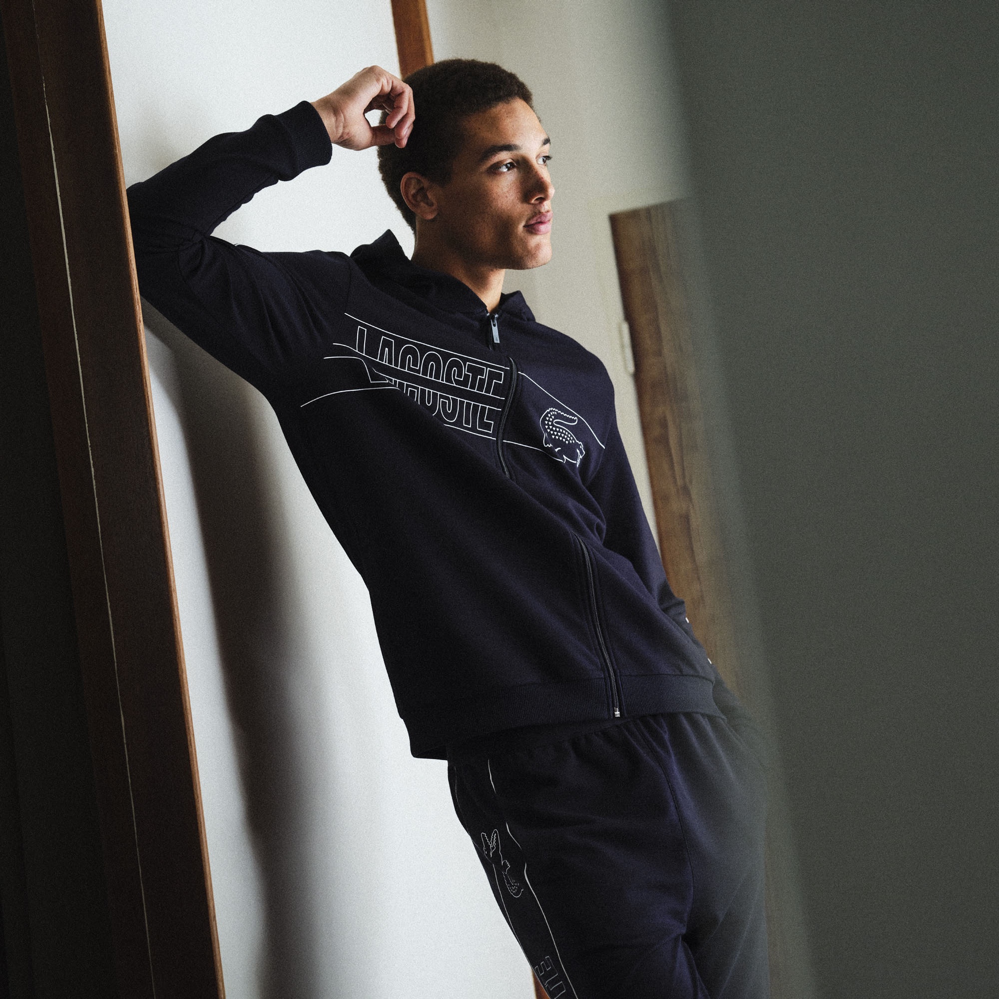 ロゴストライプラウンジパンツ