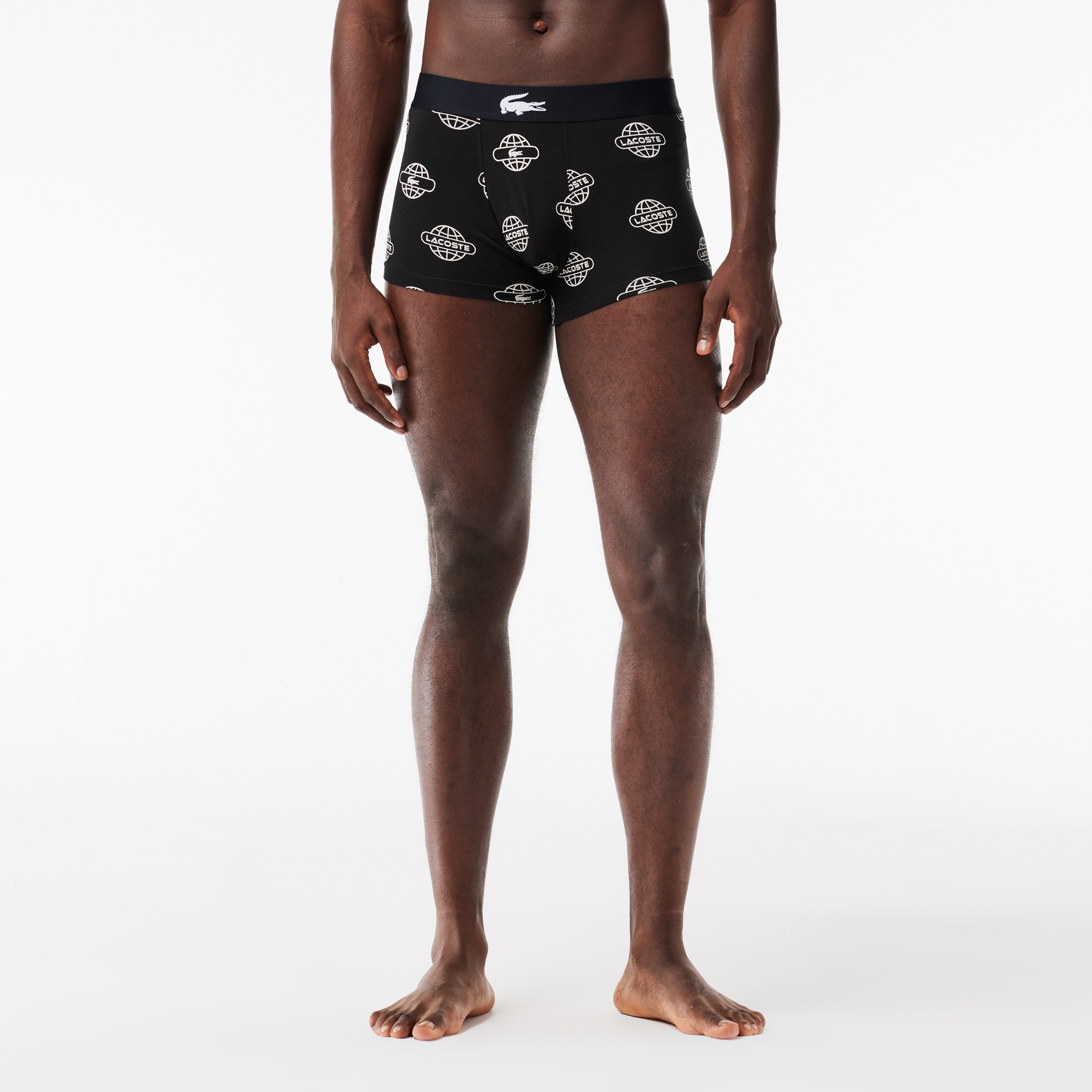 プラネットプリントストレッチコットンジャージトランクショーツ3パック