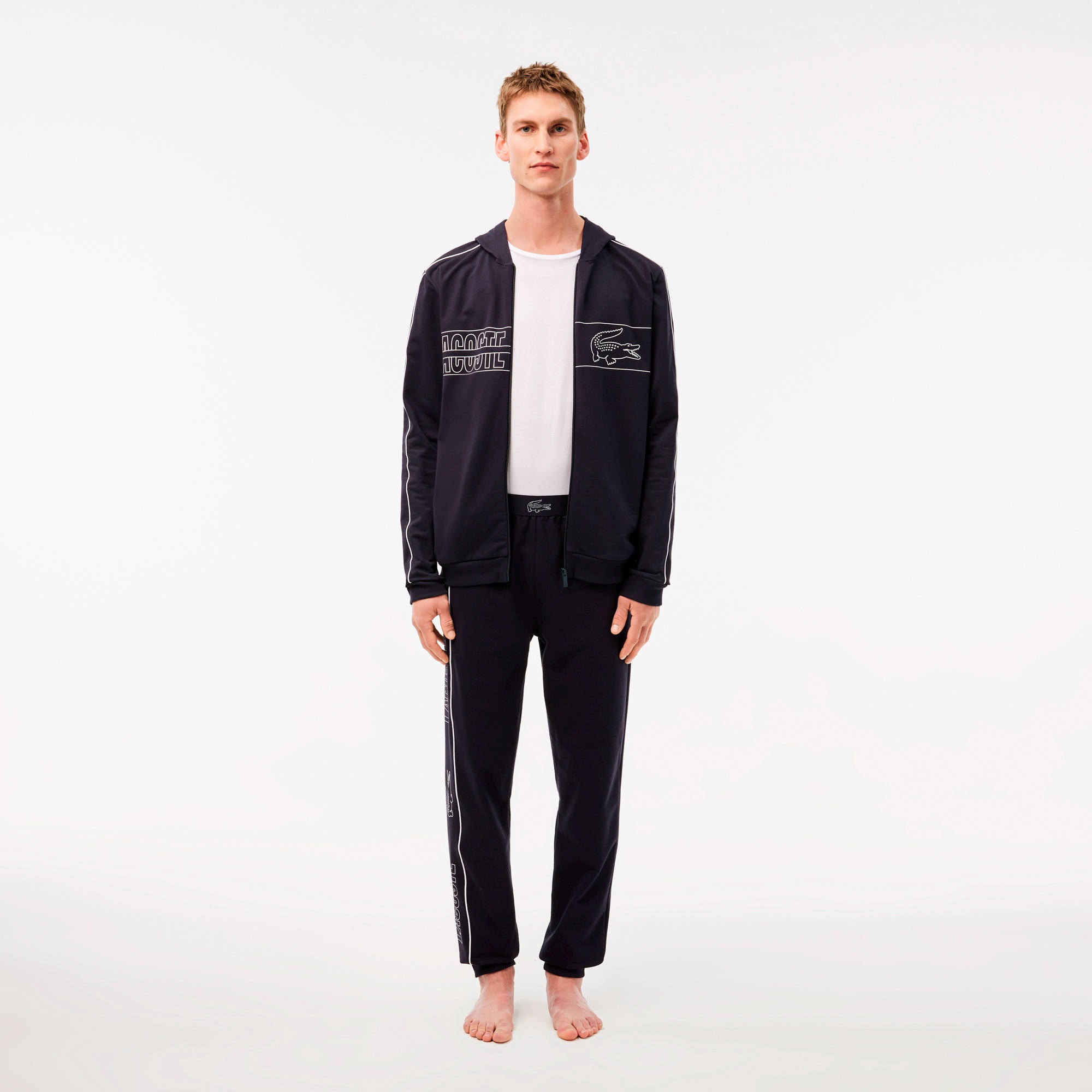 ロゴストライプラウンジパンツ