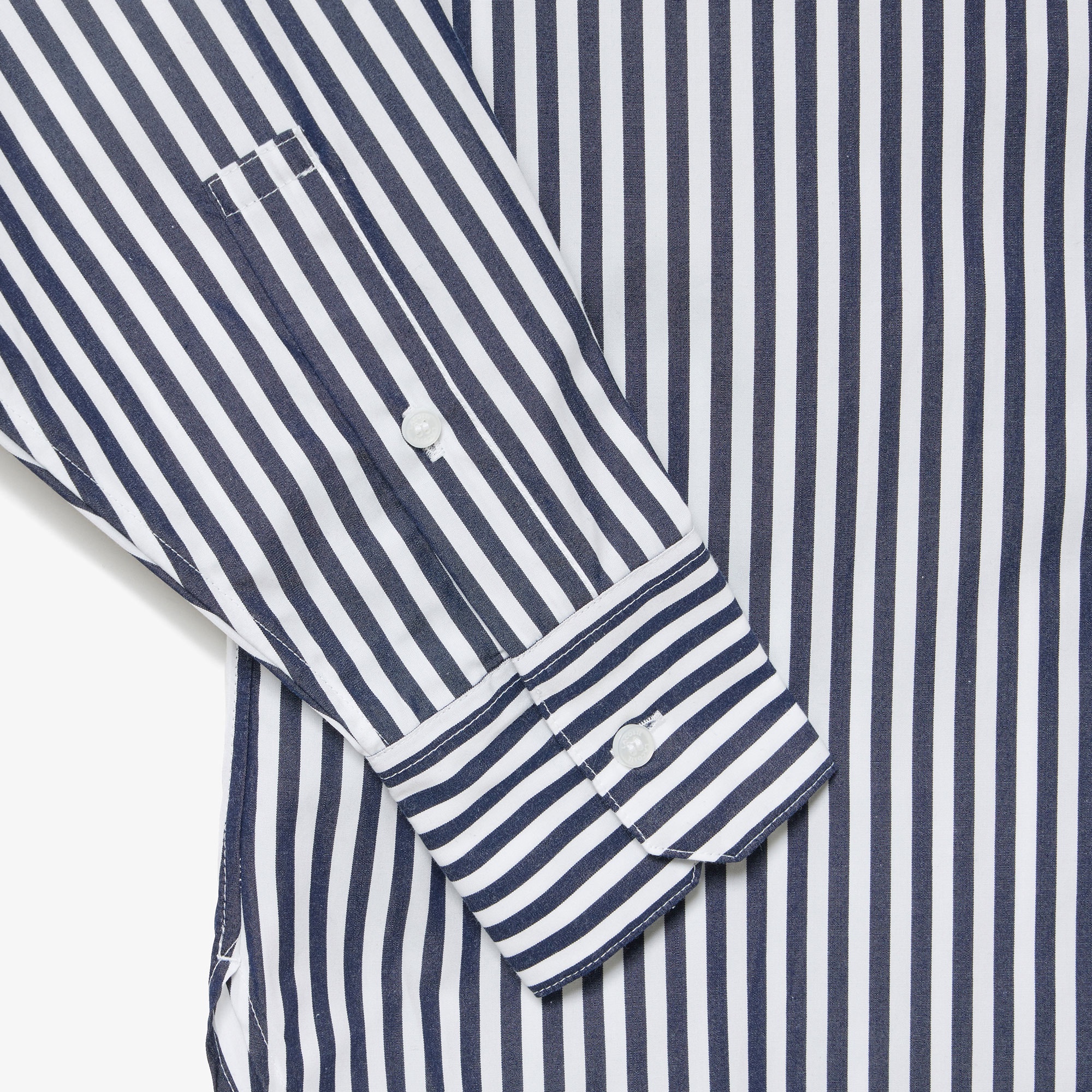 ラコステ×バンディエ 切り替えストライプシャツ