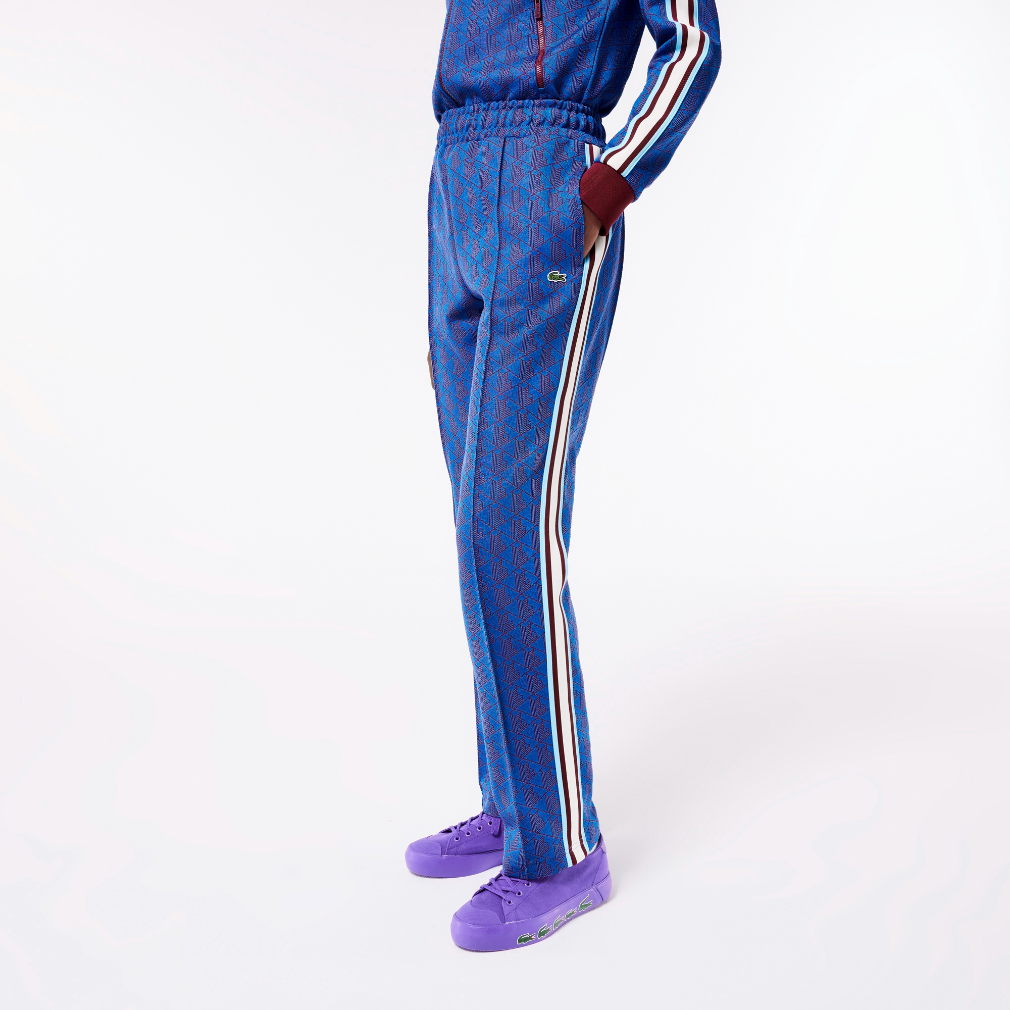 モノグラムジャカードトラックパンツ