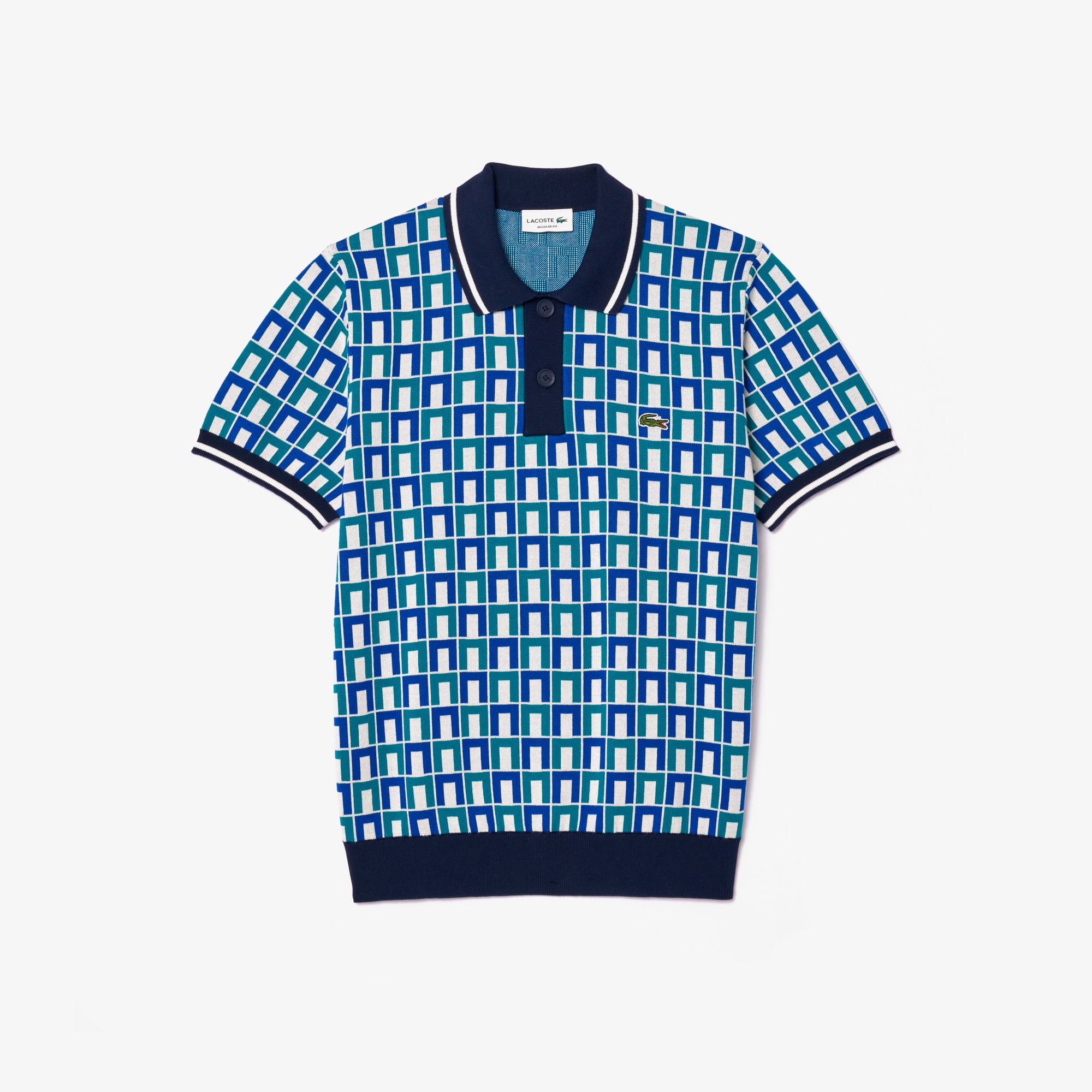 ロベール・ジョルジュ ジャカードニットポロシャツ