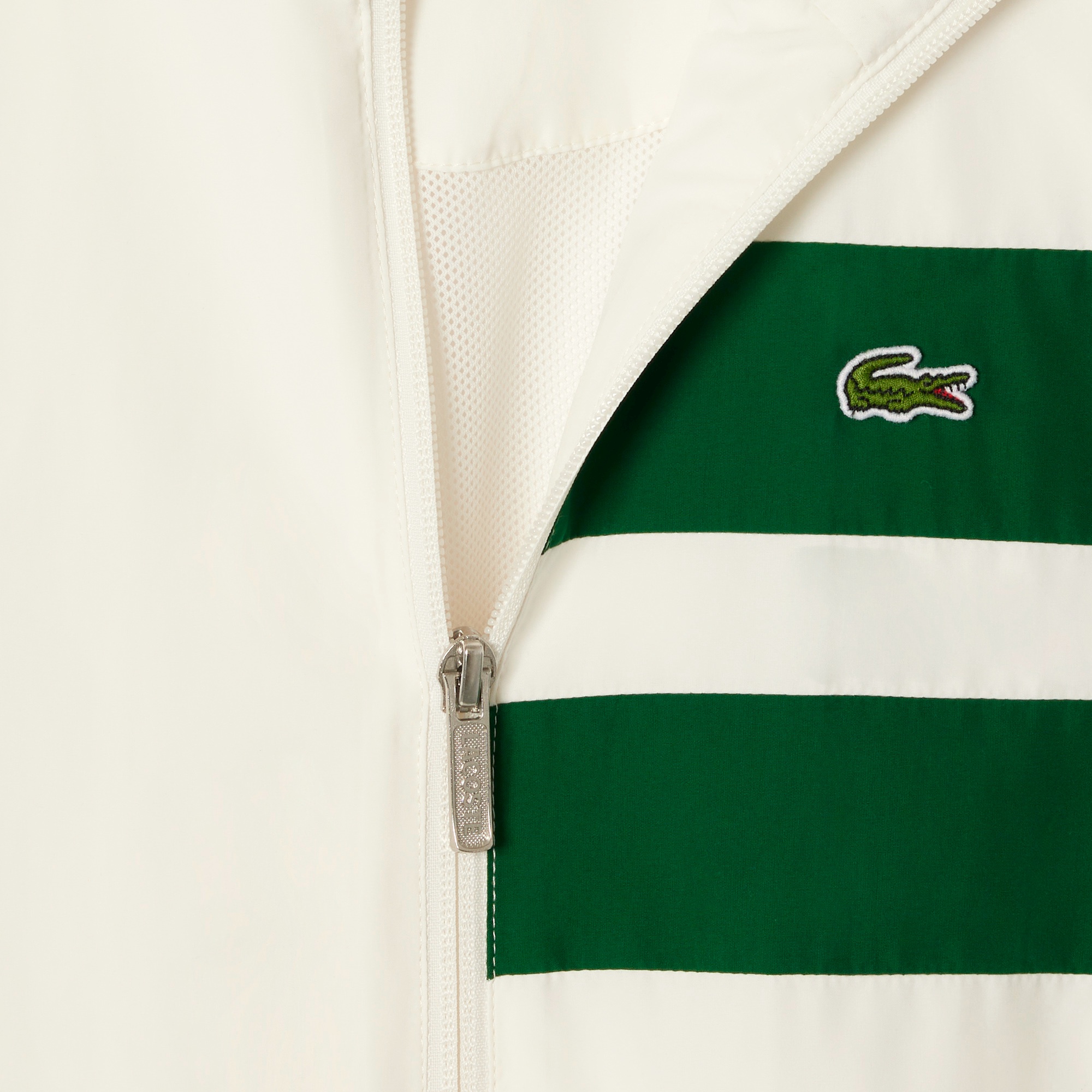 アシンメトリーパネルボーダートラックジャケット