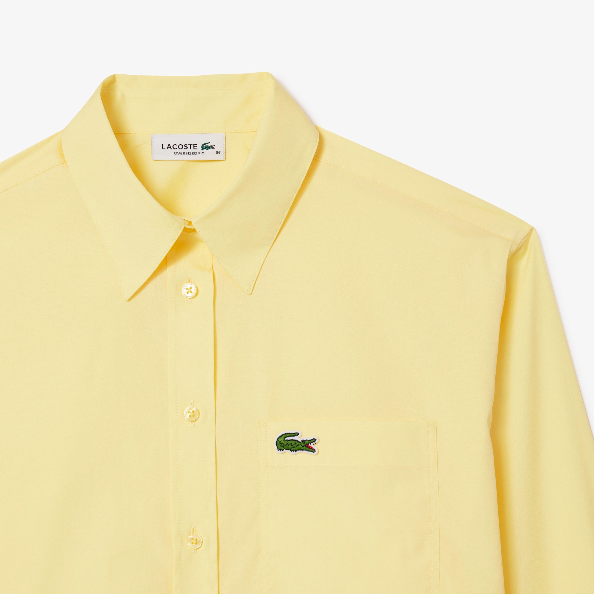 コットンポプリンボタンシャツ