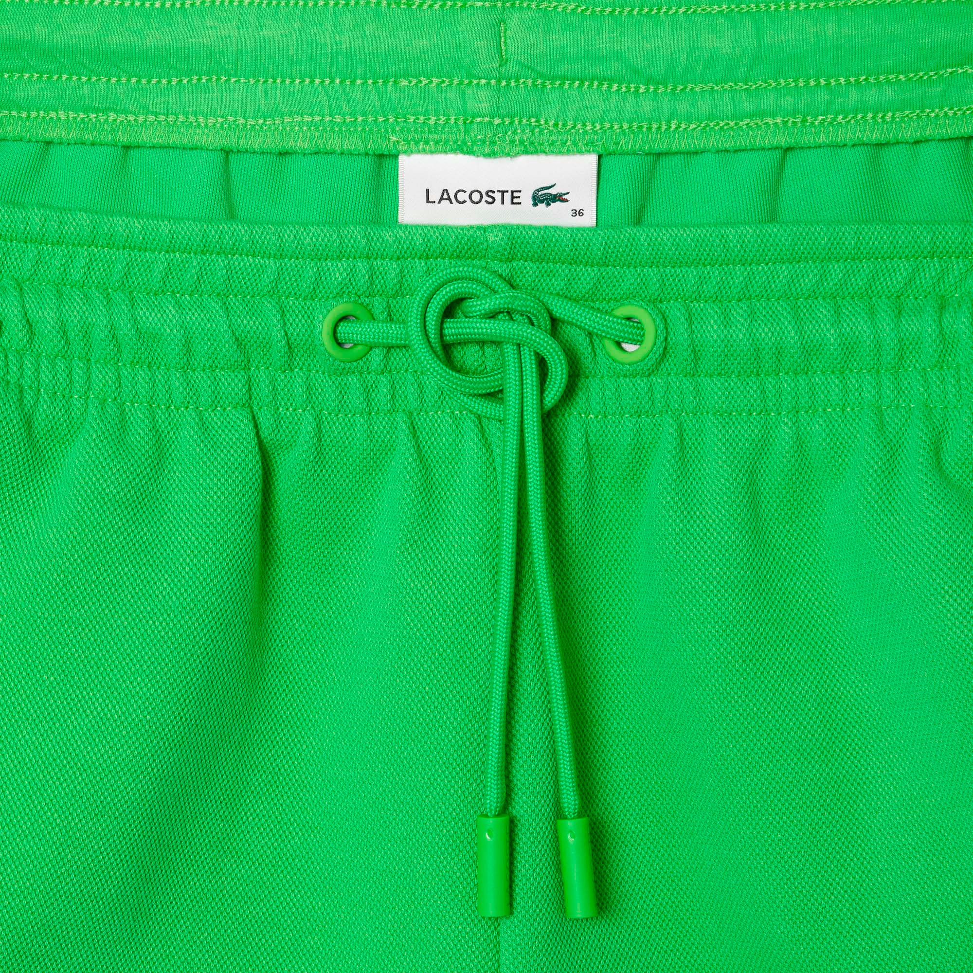 サイド切り替え鹿の子地ショートパンツ