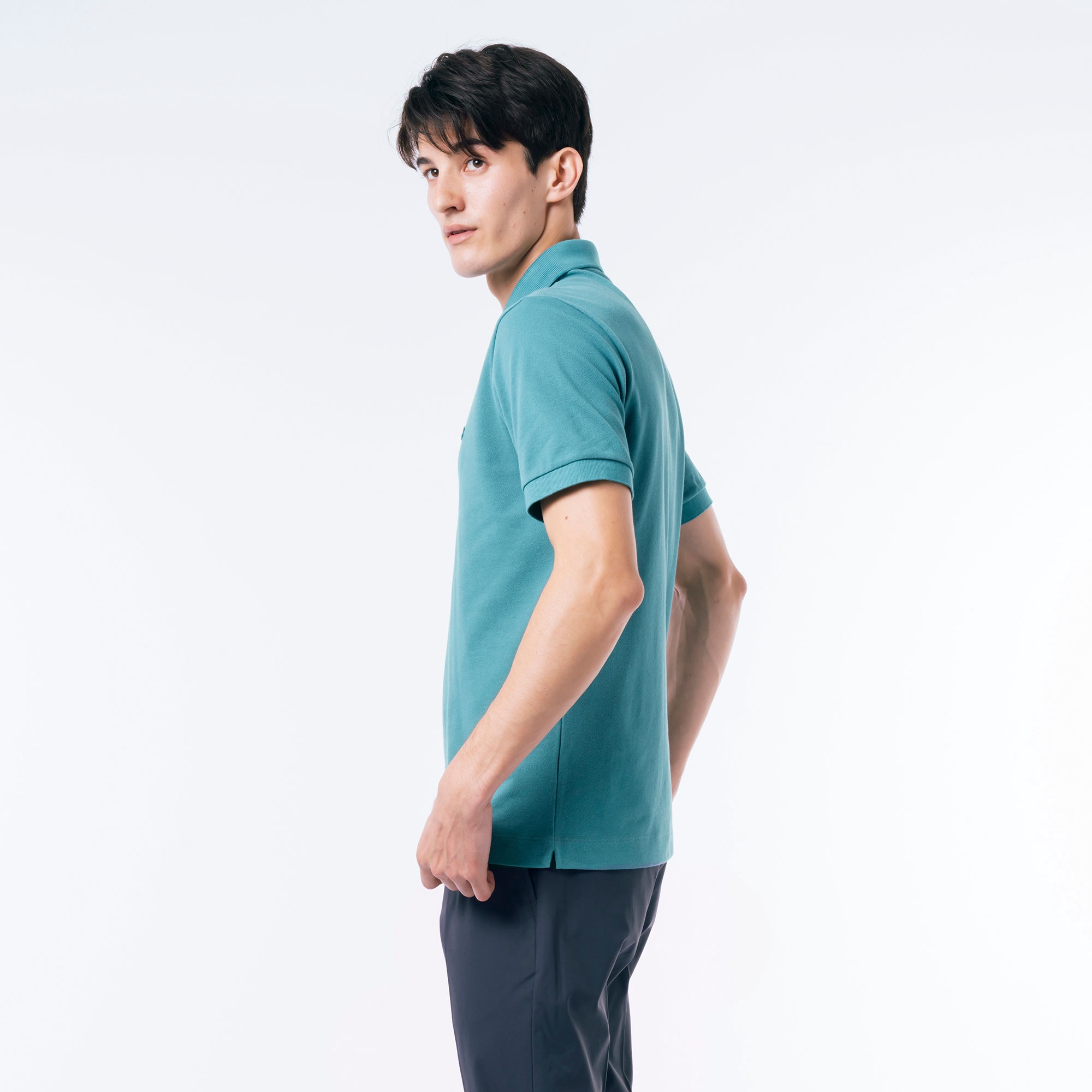 レギュラーフィット ストレッチ パリポロシャツ (半袖)