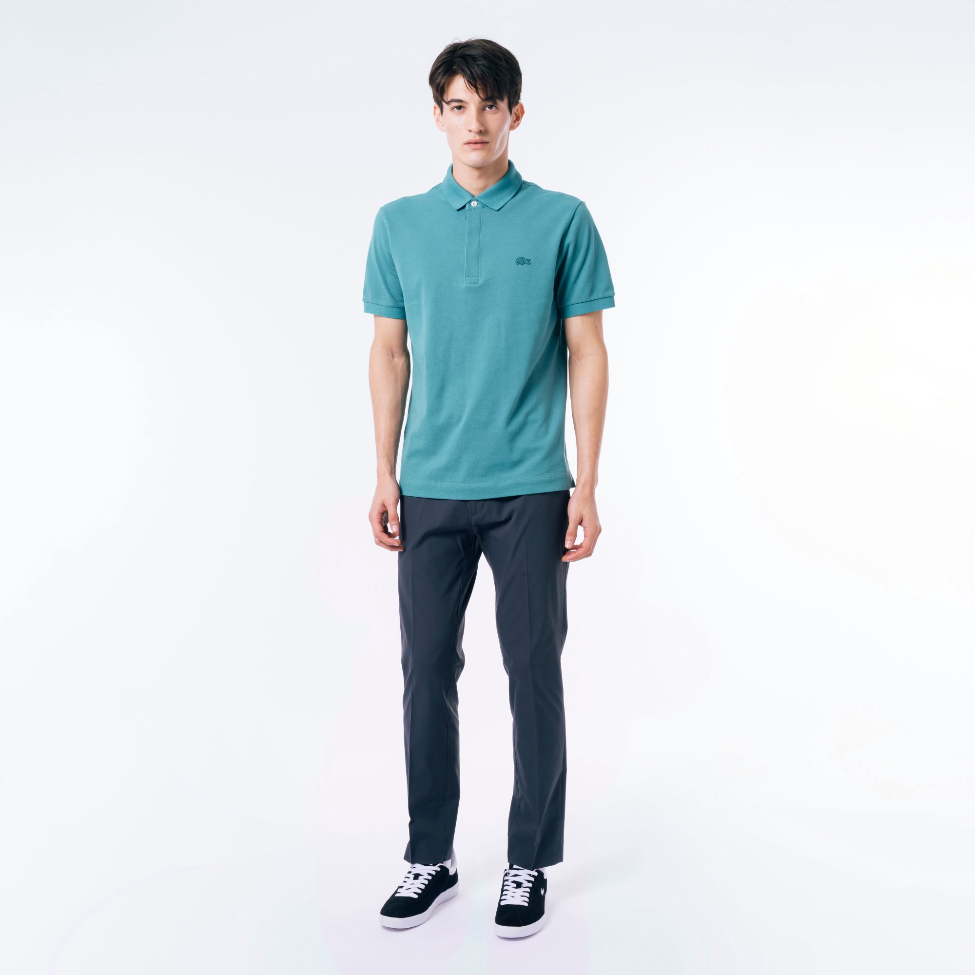 レギュラーフィット ストレッチ パリポロシャツ (半袖)