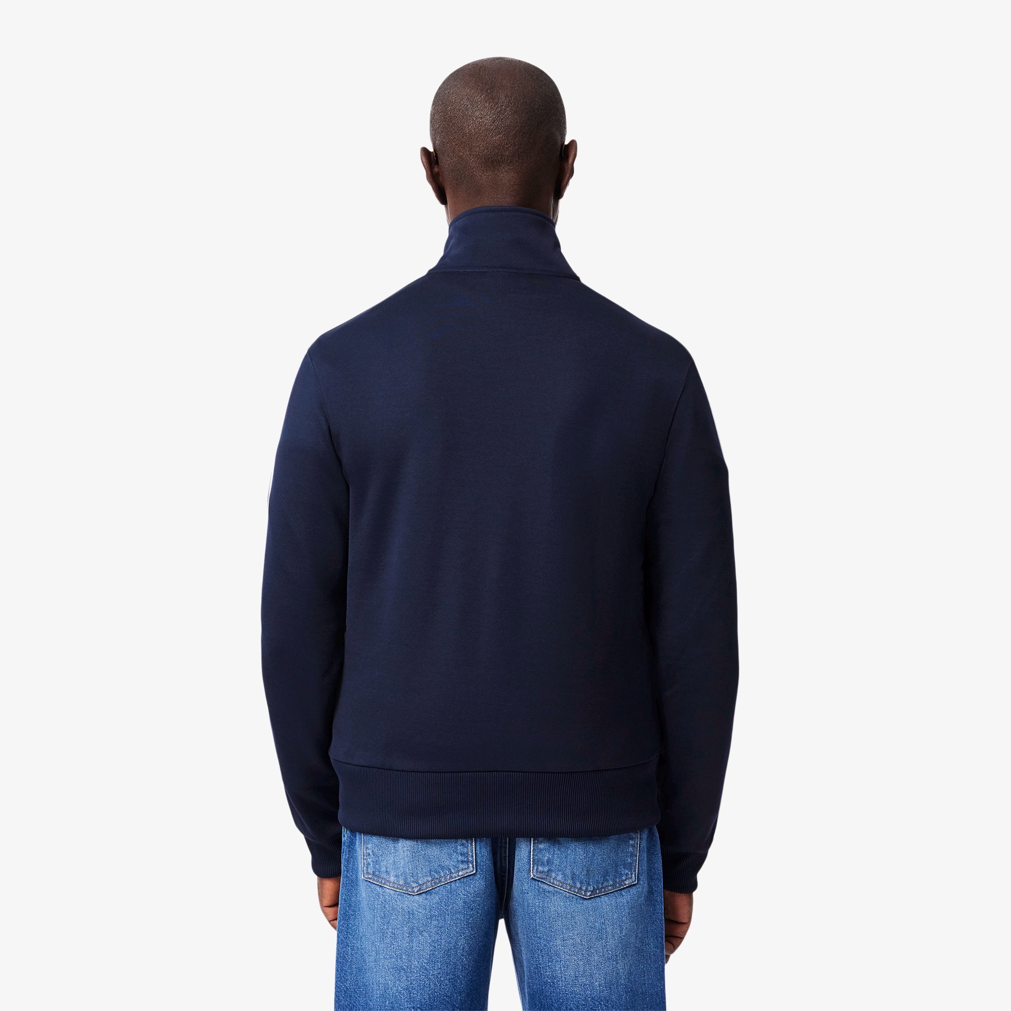 ショルダーパイピング鹿の子地トラックジャケット