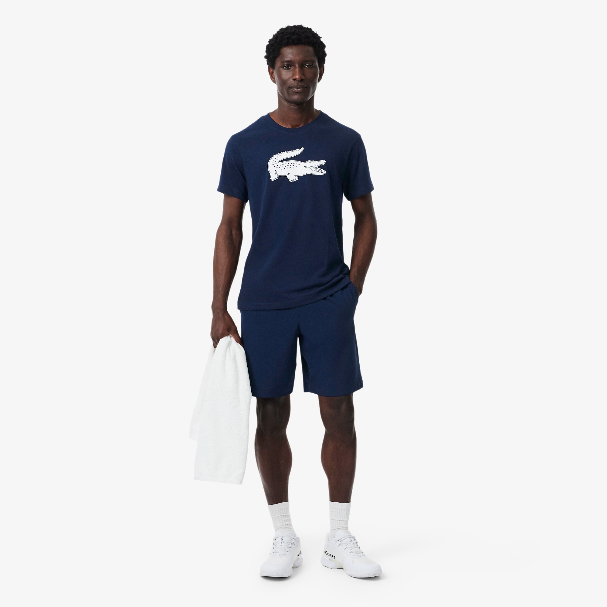 コットンブレンドウルトラドライロゴプリントTシャツ