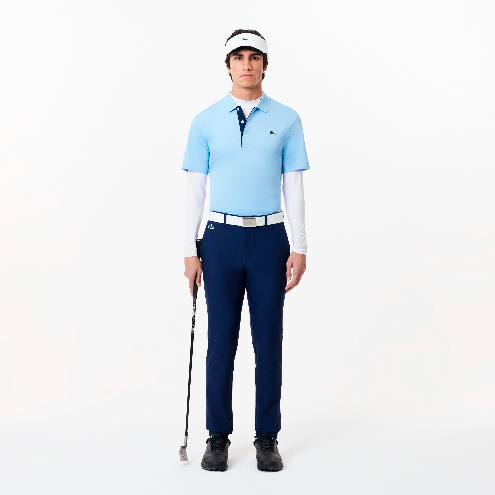 タイトフィットモックネックシャツ