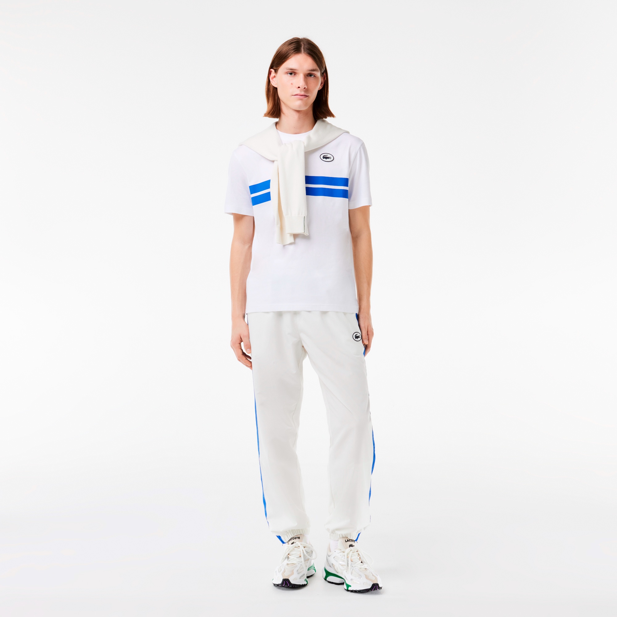 フロントボーダーバックプリントTシャツ