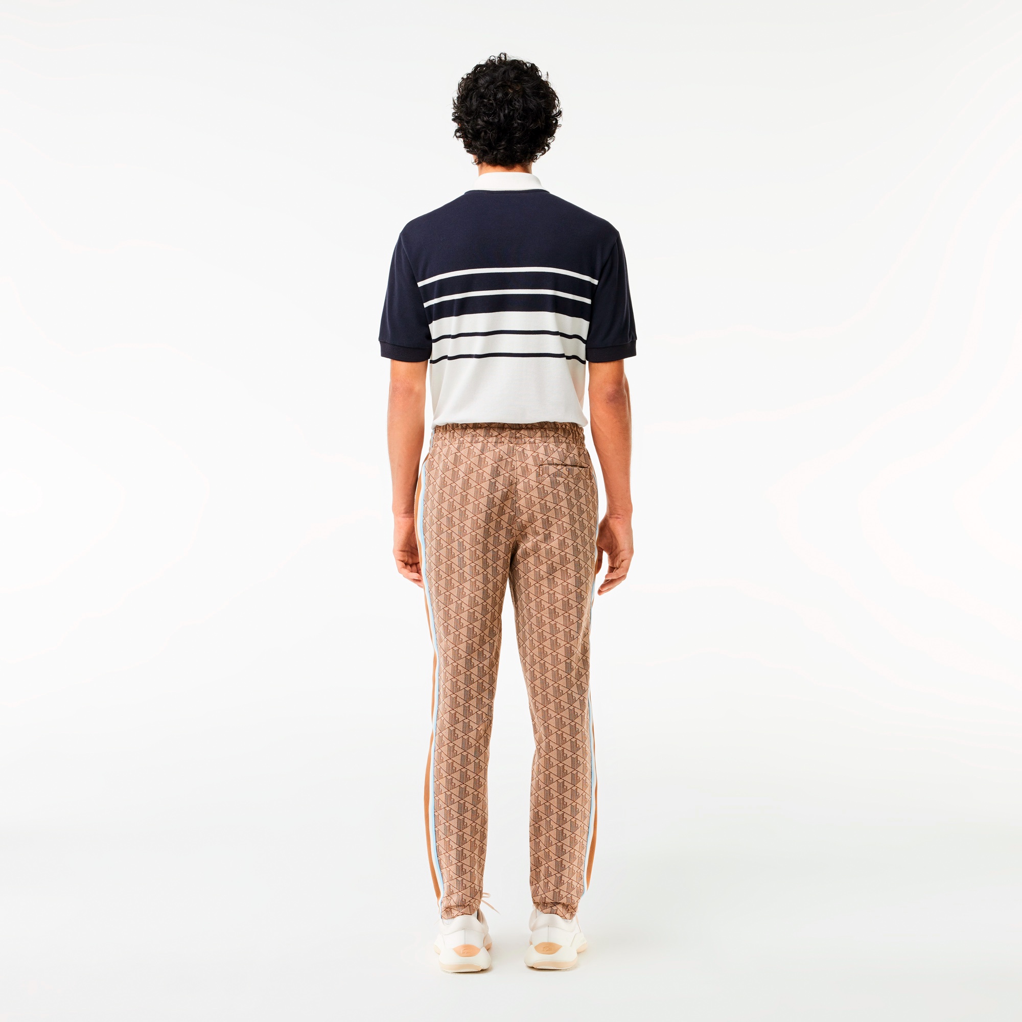 サイドテーピングモノグラムジャカードトラックパンツ