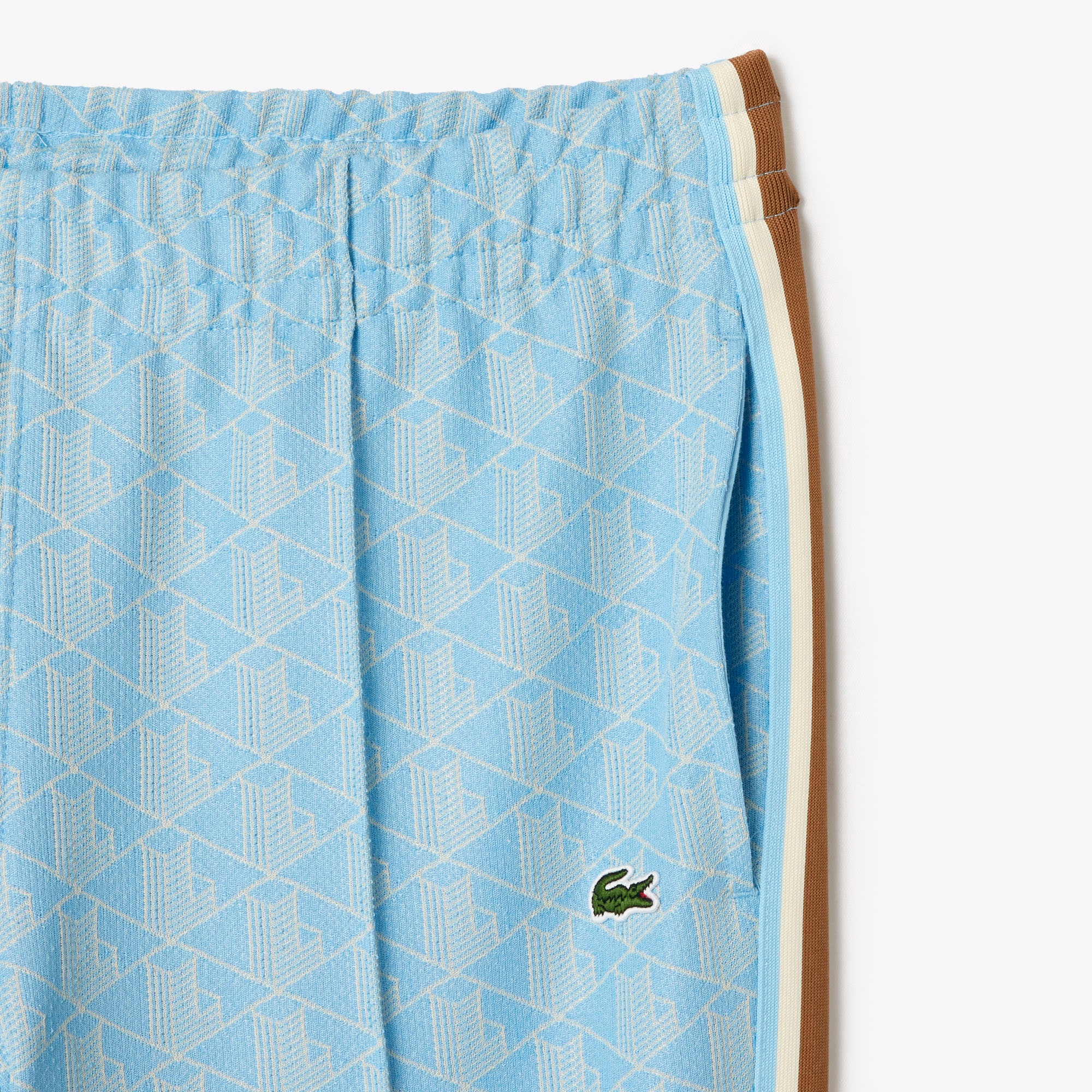 サイドテーピングモノグラムジャカードトラックパンツ