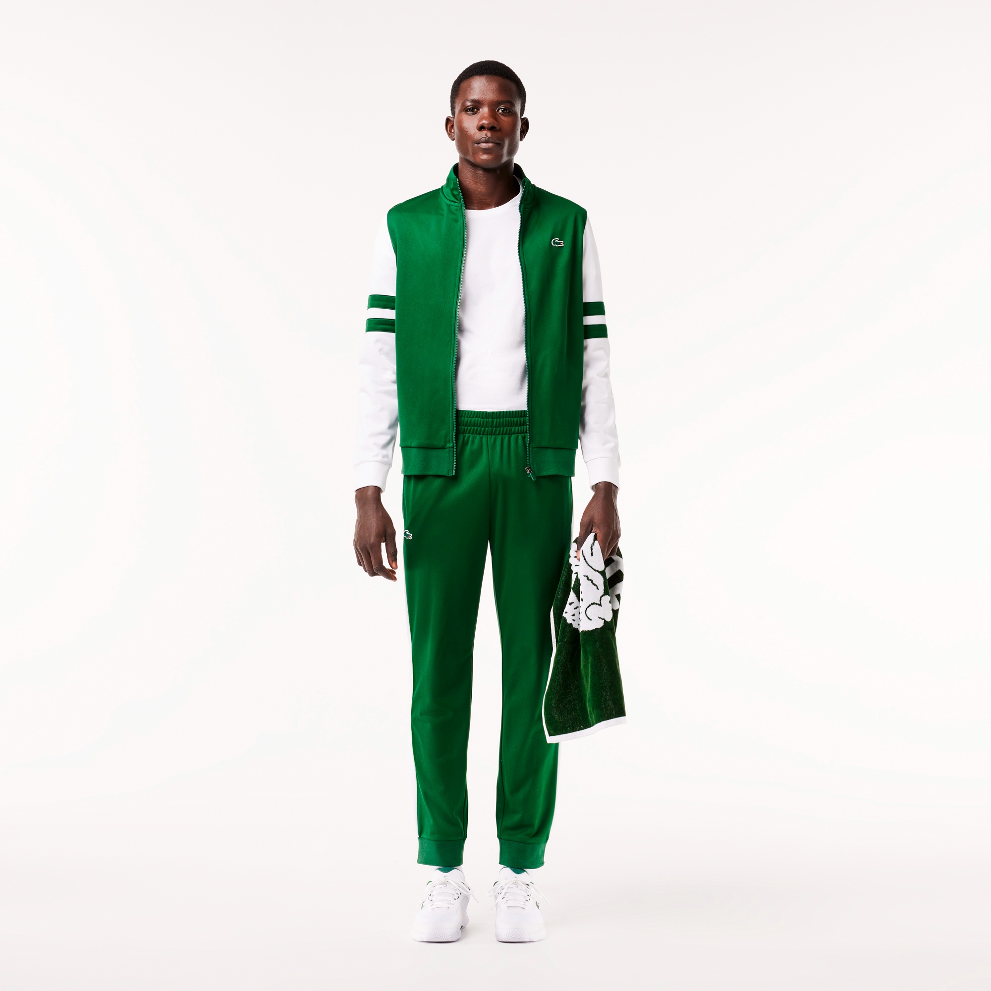 ワンポイントネームプリントトラックパンツ