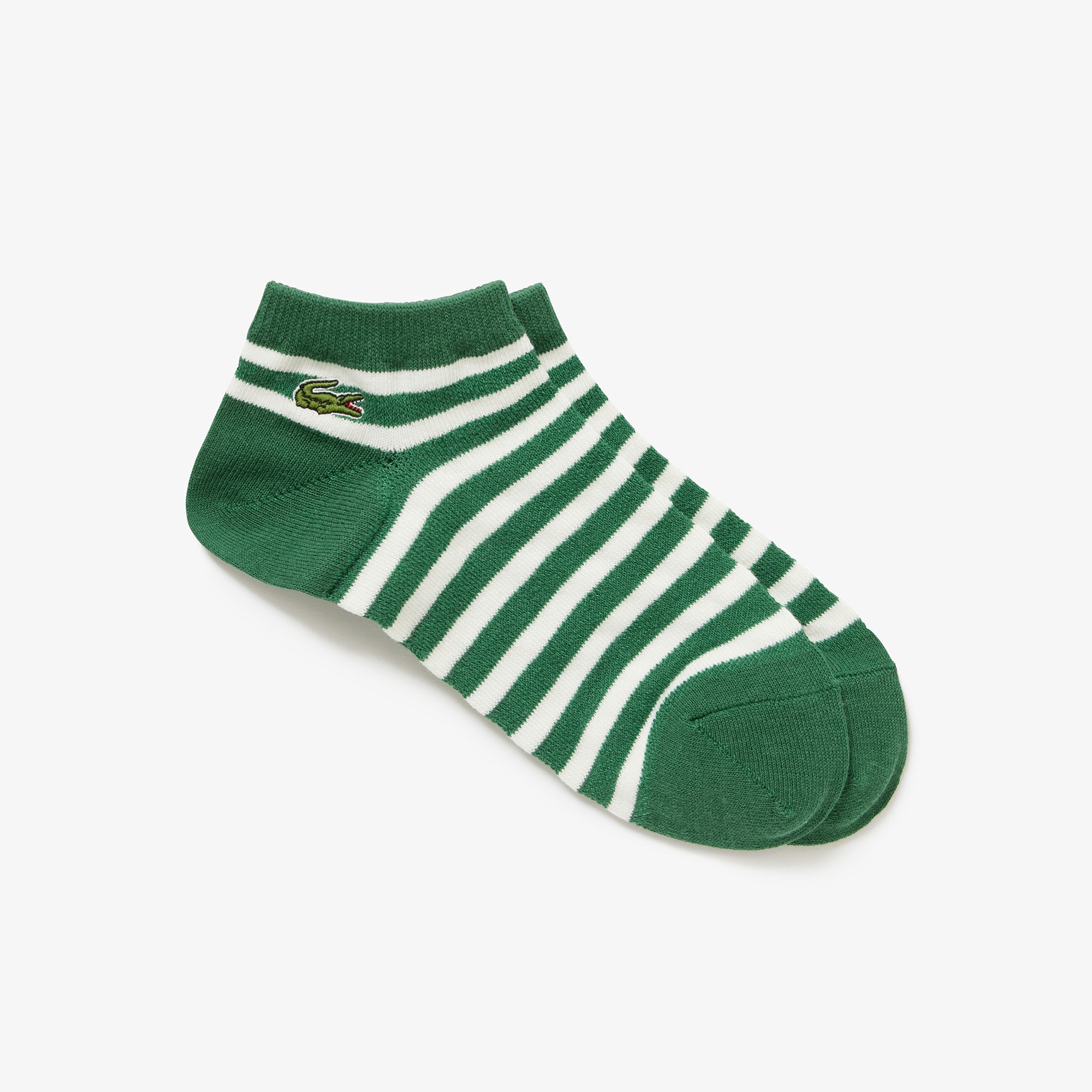 鹿の子地ボーダースニーカーソックス