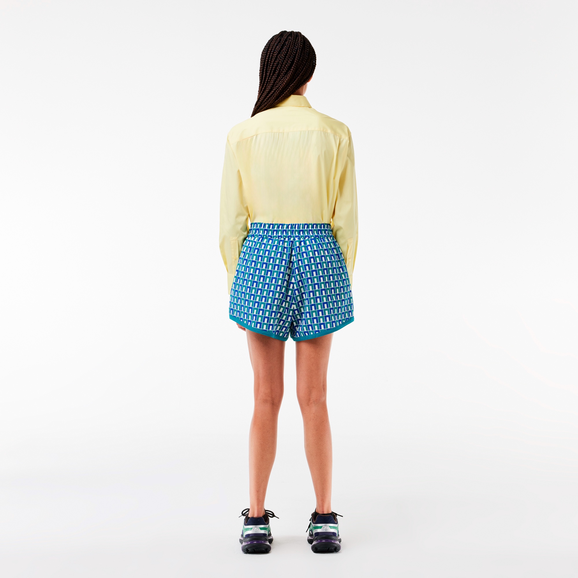 グラフィックプリントバミューダショーツ