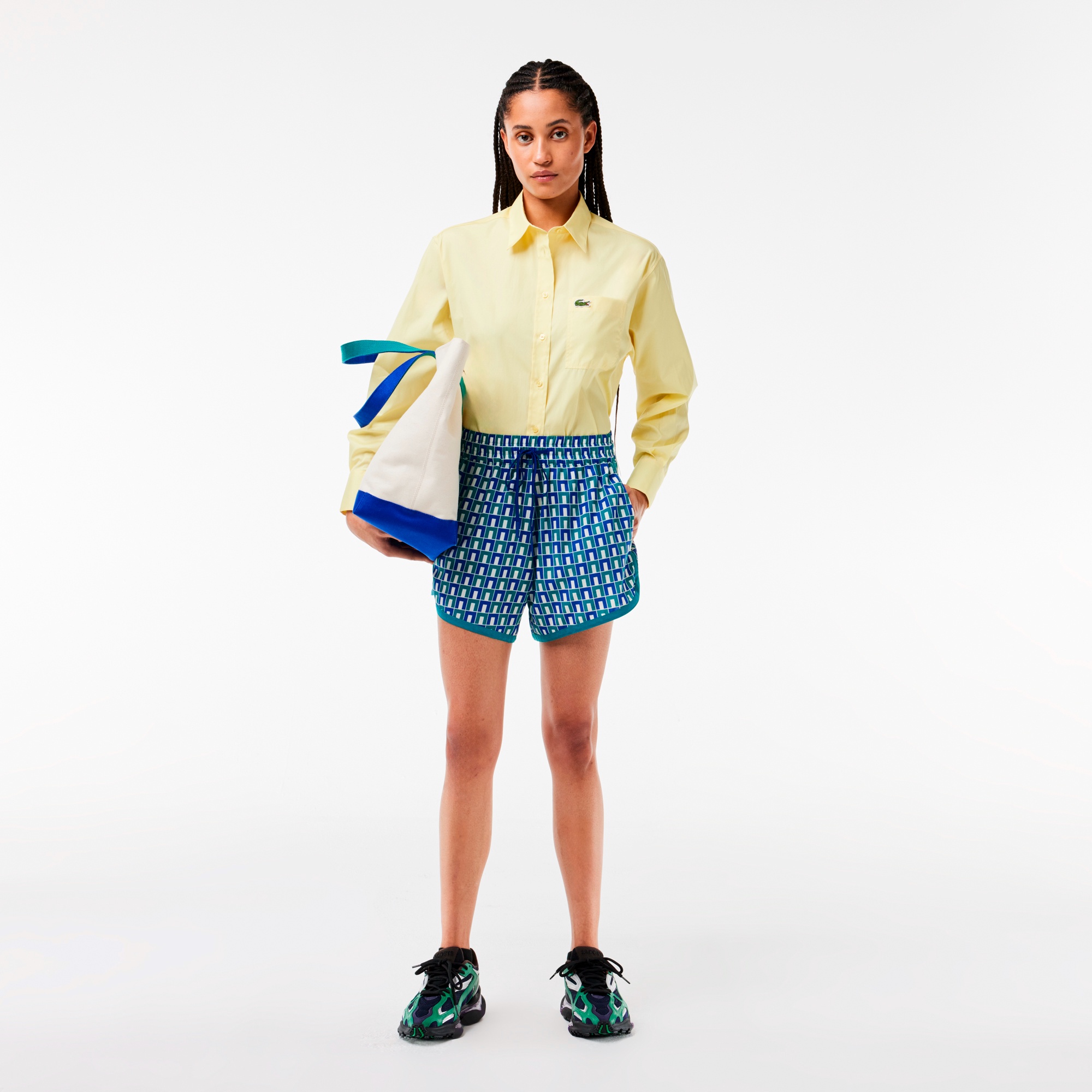 グラフィックプリントバミューダショーツ