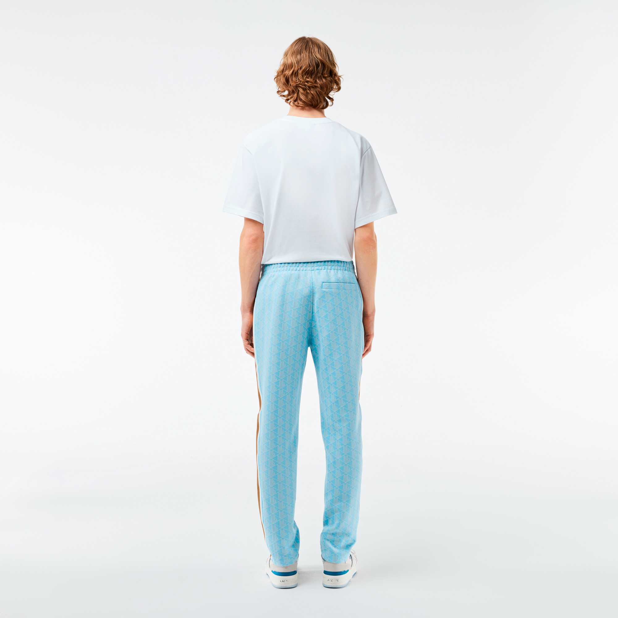 サイドテーピングモノグラムジャカードトラックパンツ