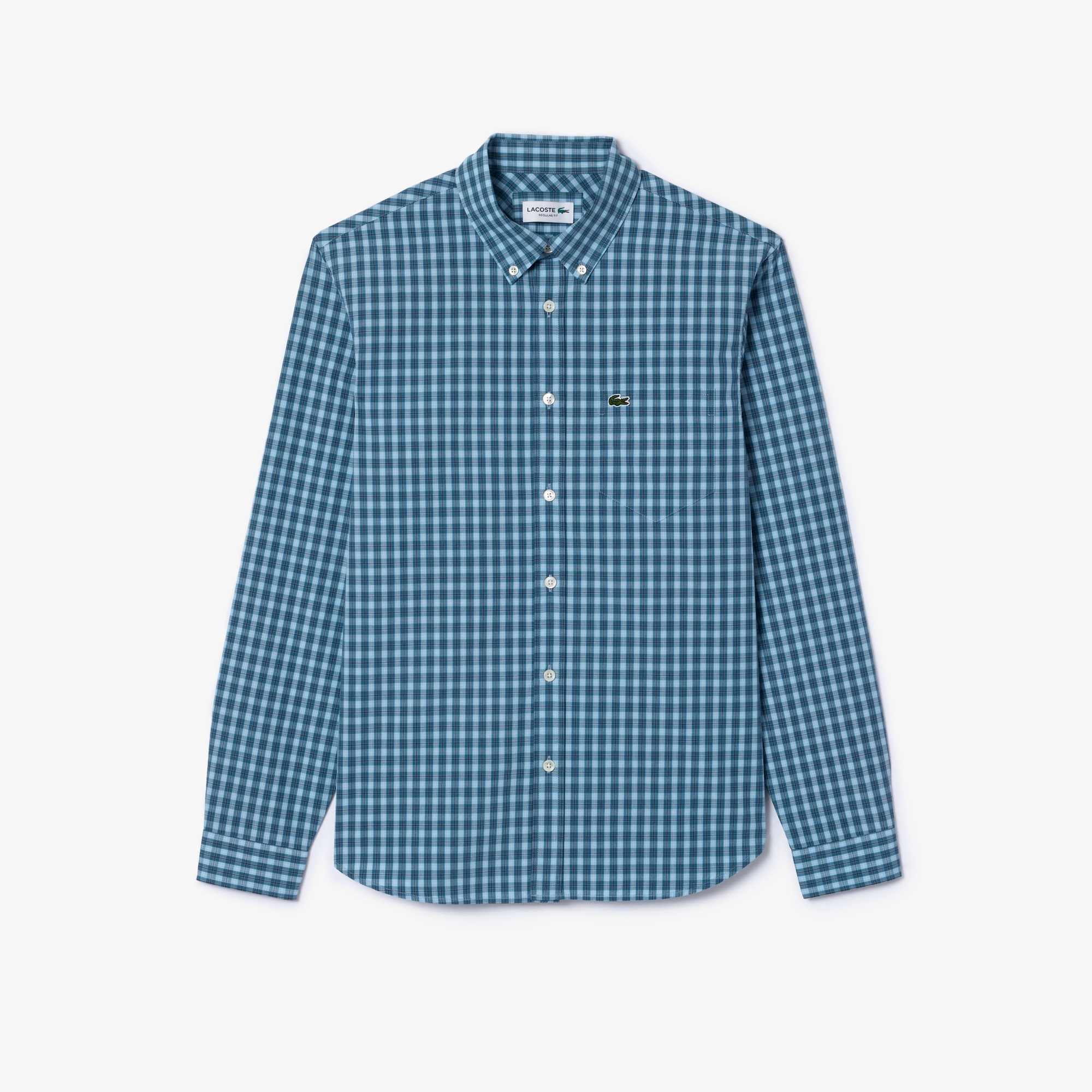 ギンガムチェックボタンダウンシャツ