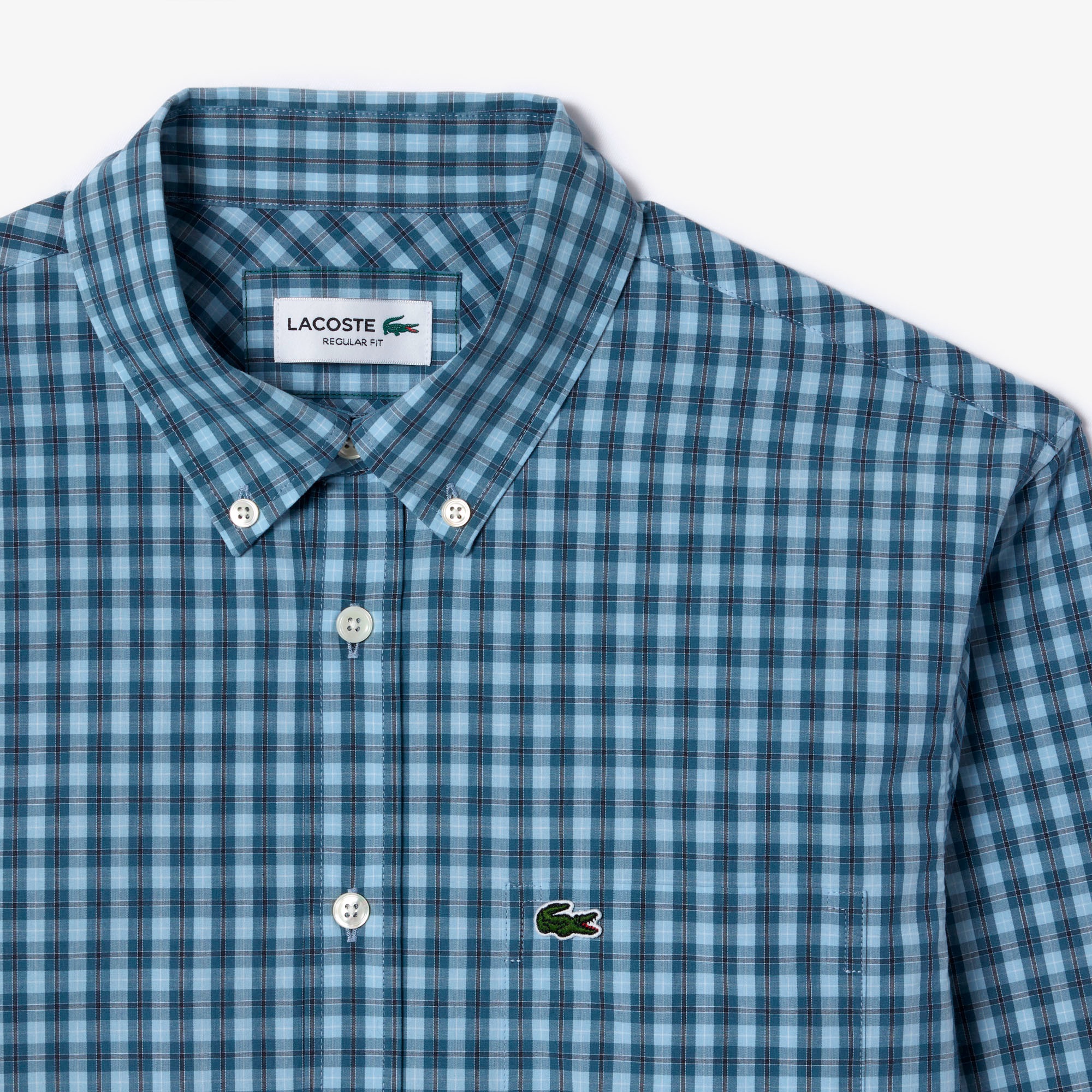 ギンガムチェックボタンダウンシャツ