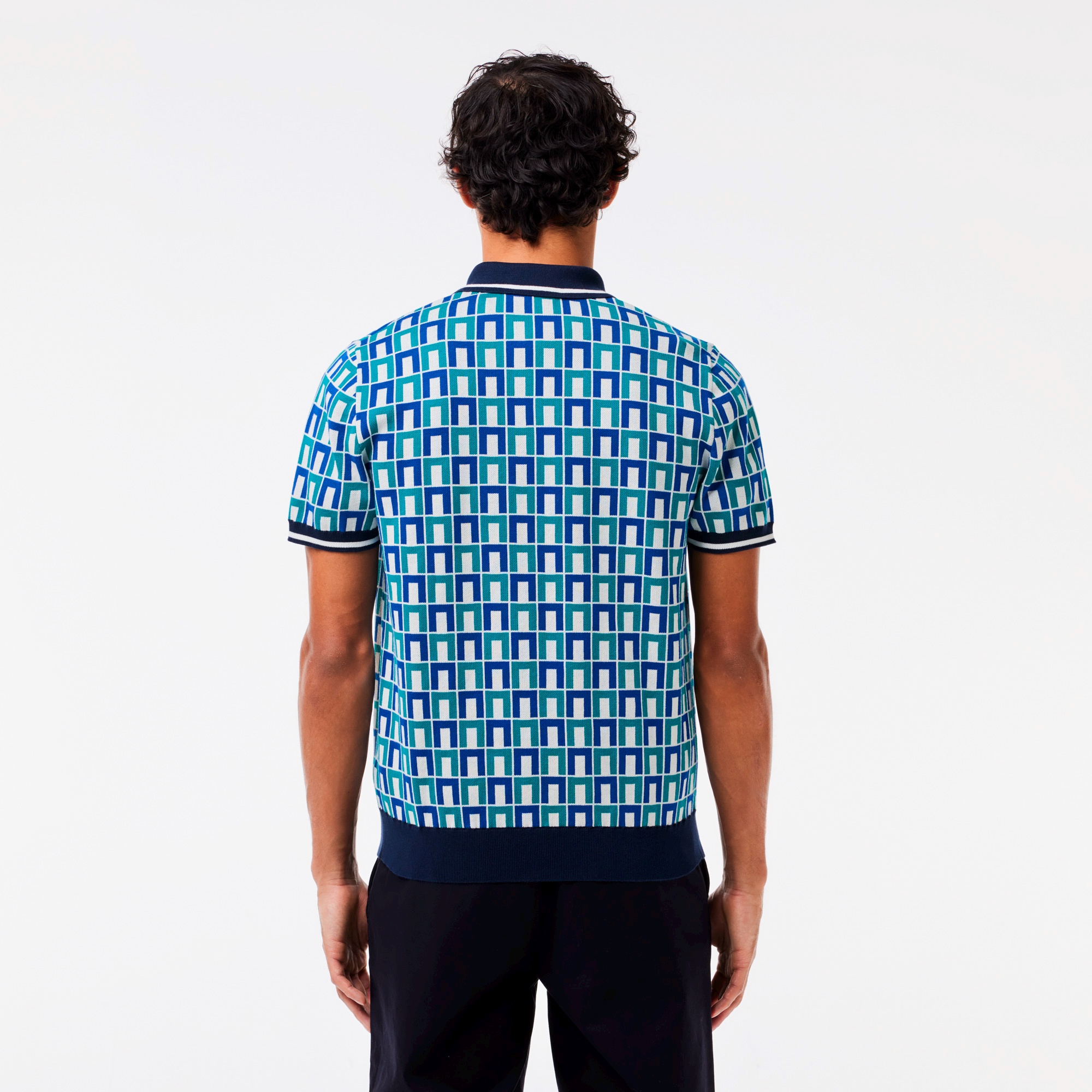 ロベール・ジョルジュ ジャカードニットポロシャツ