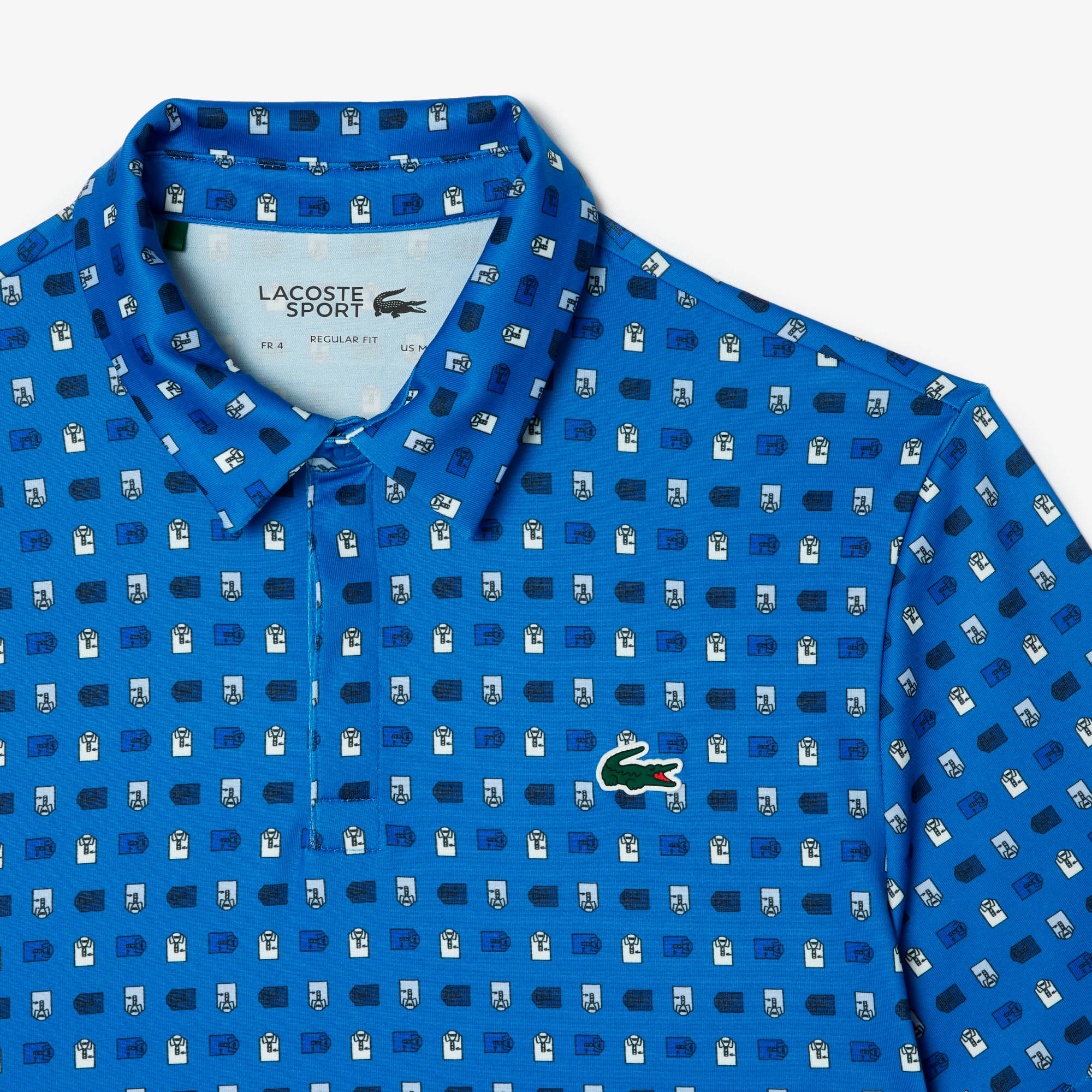 ミニマム総柄プリントゴルフポロシャツ