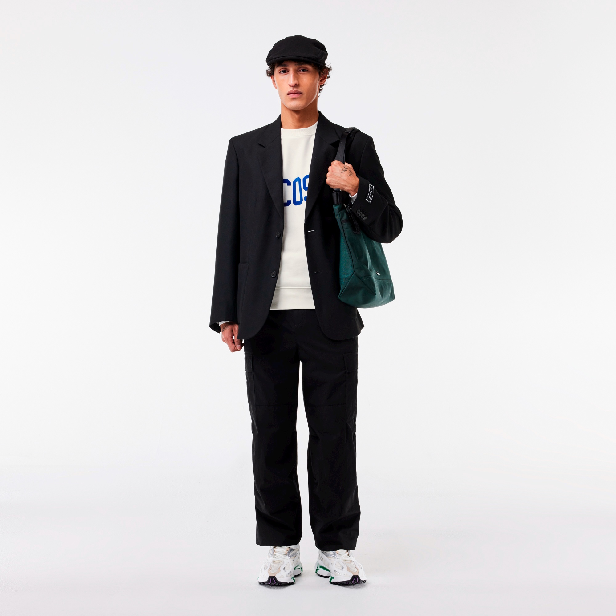 フロッキーカレッジロゴクルーネックスウェット