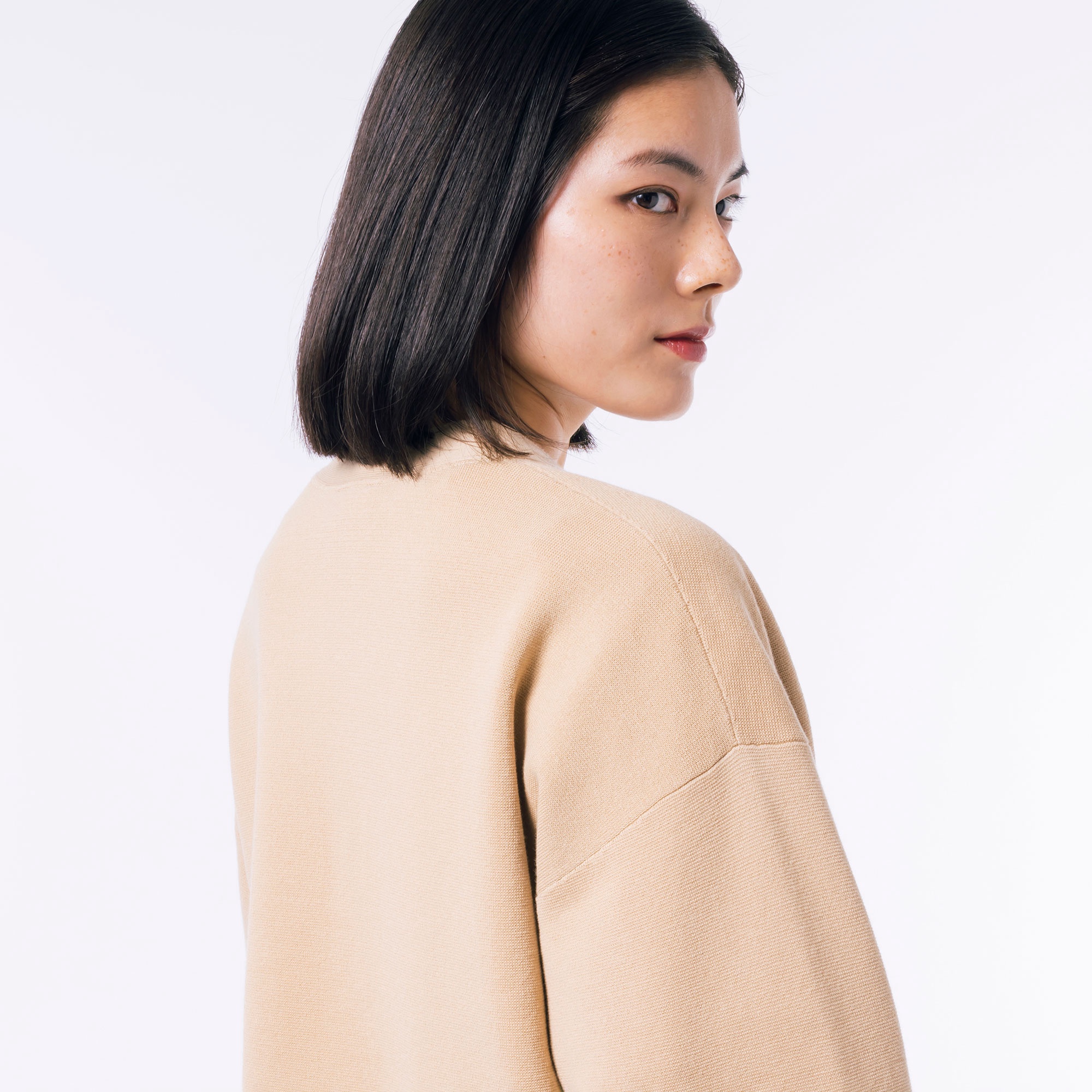 ミラノリブニットVネックカーディガン