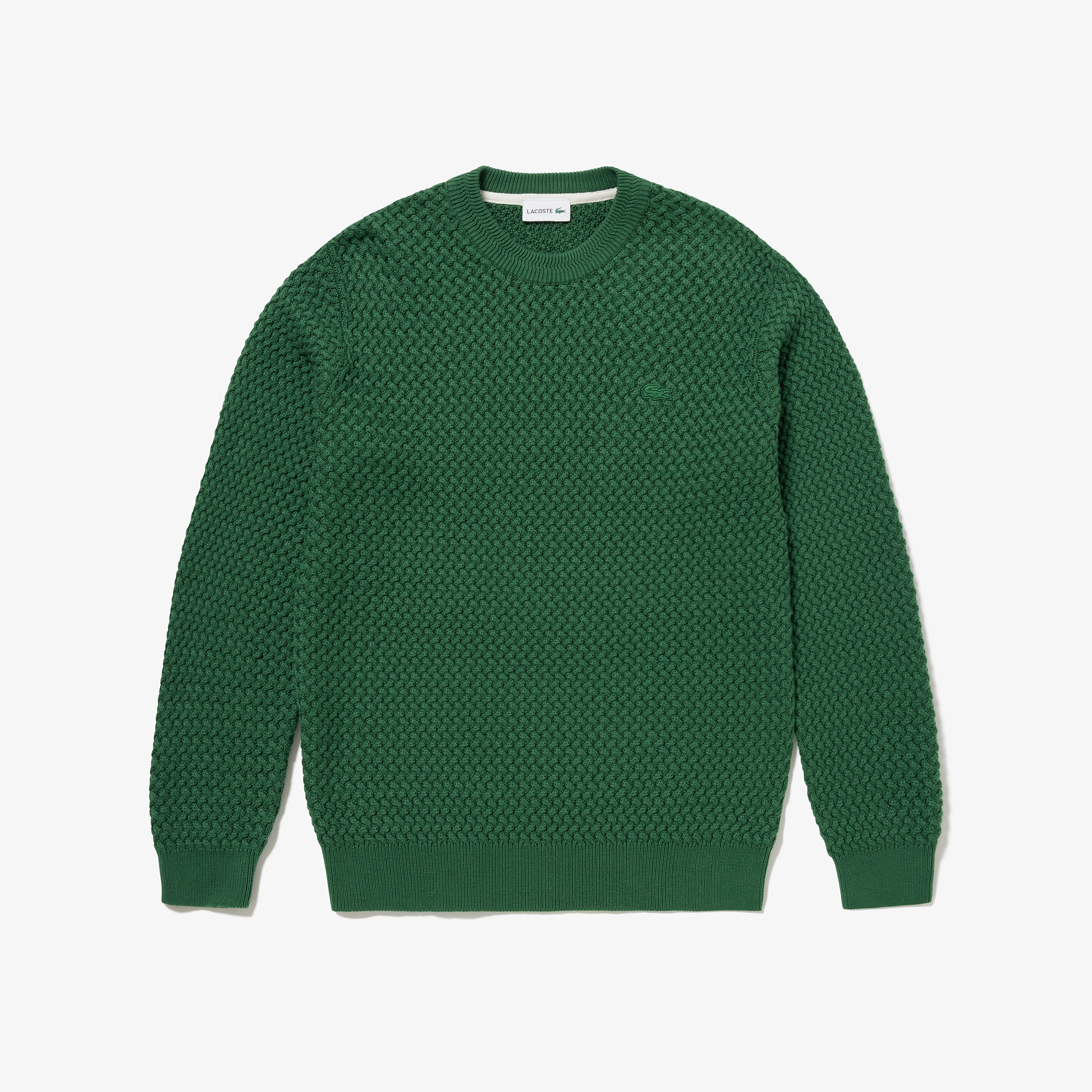 バスケットニットクルーネックセーター