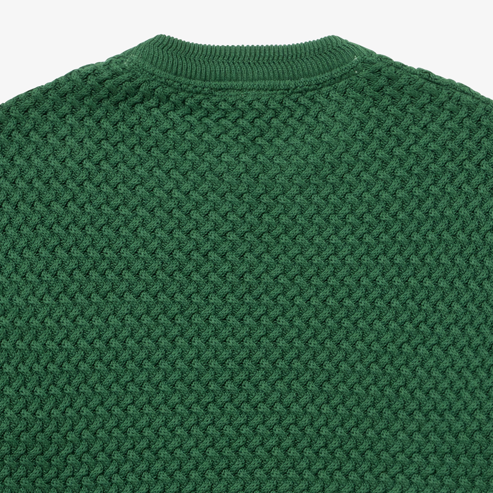 バスケットニットクルーネックセーター