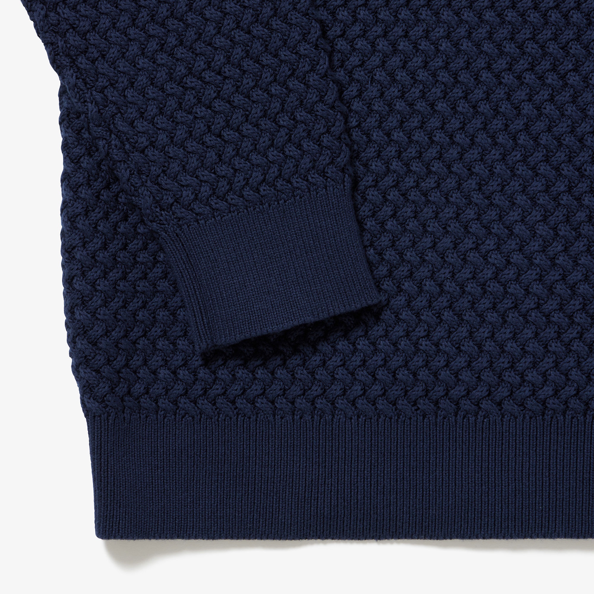 バスケットニットクルーネックセーター