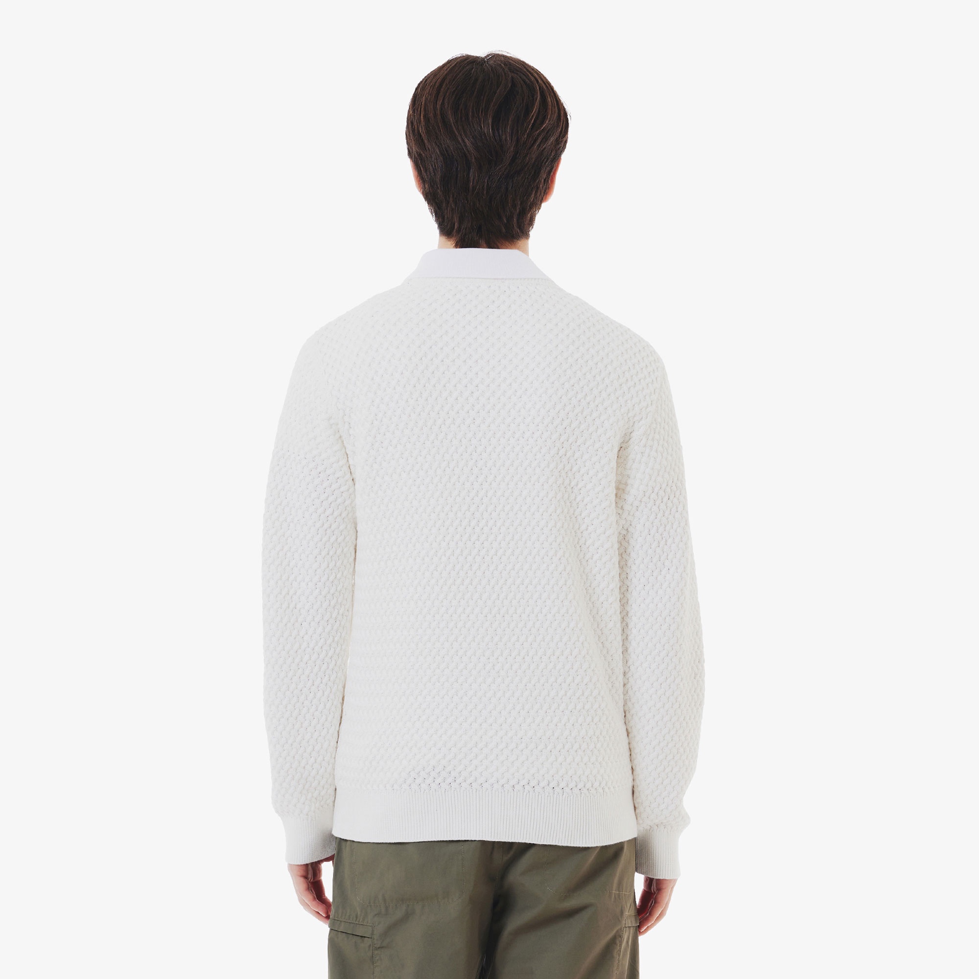 バスケットニットクルーネックセーター