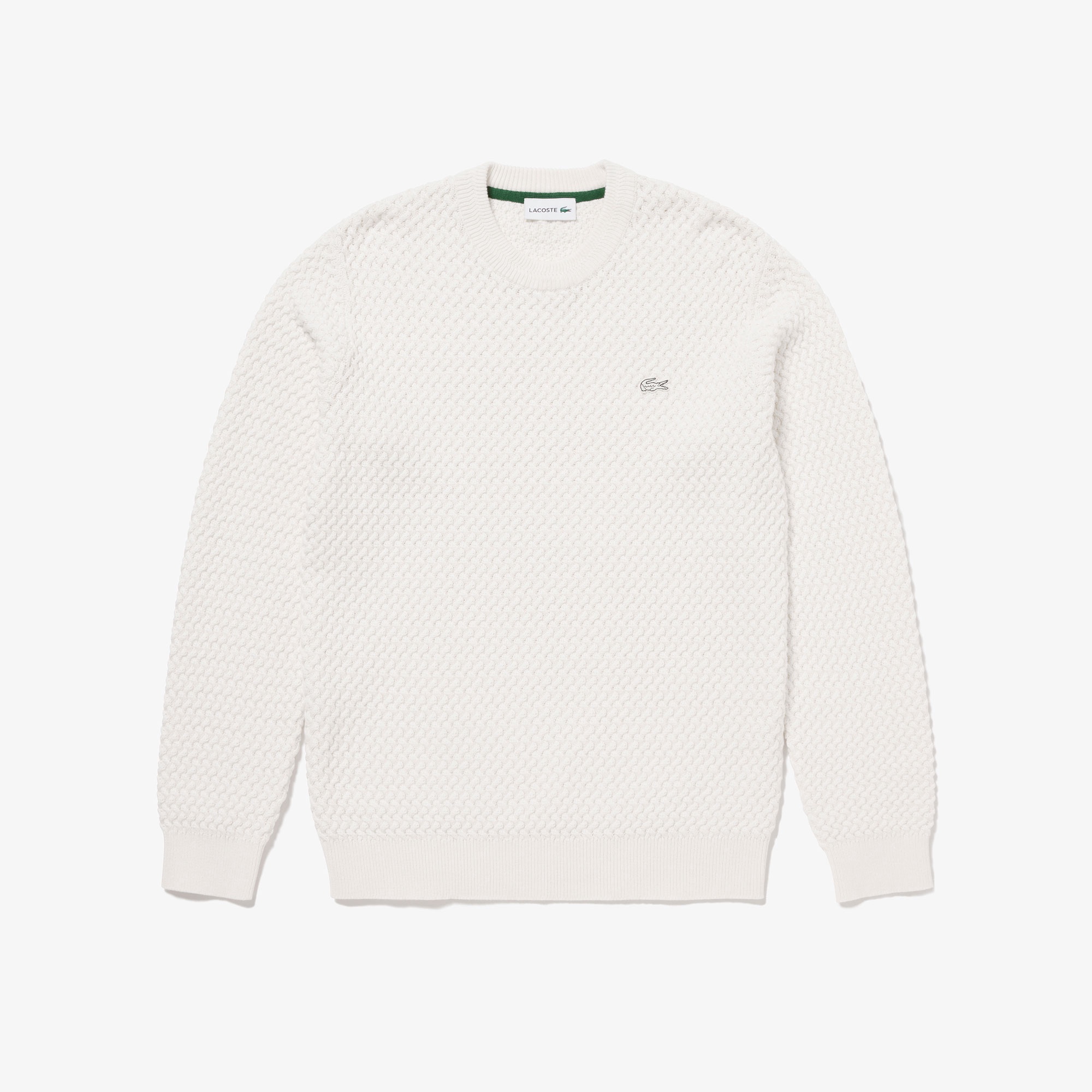 バスケットニットクルーネックセーター