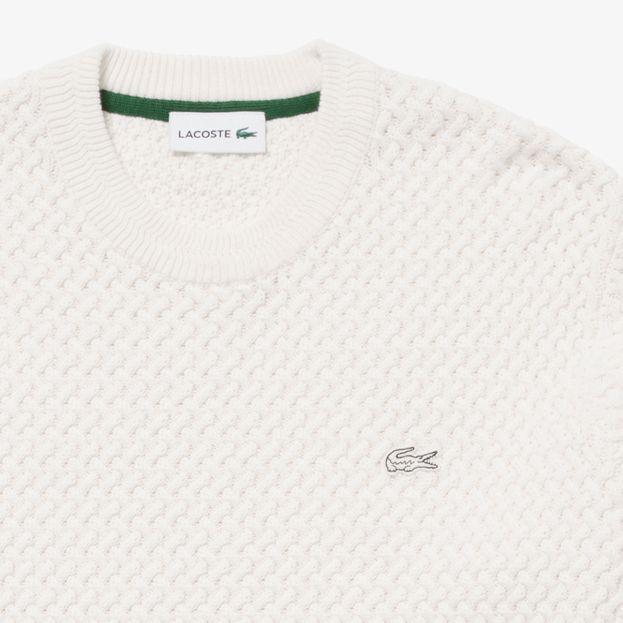 バスケットニットクルーネックセーター