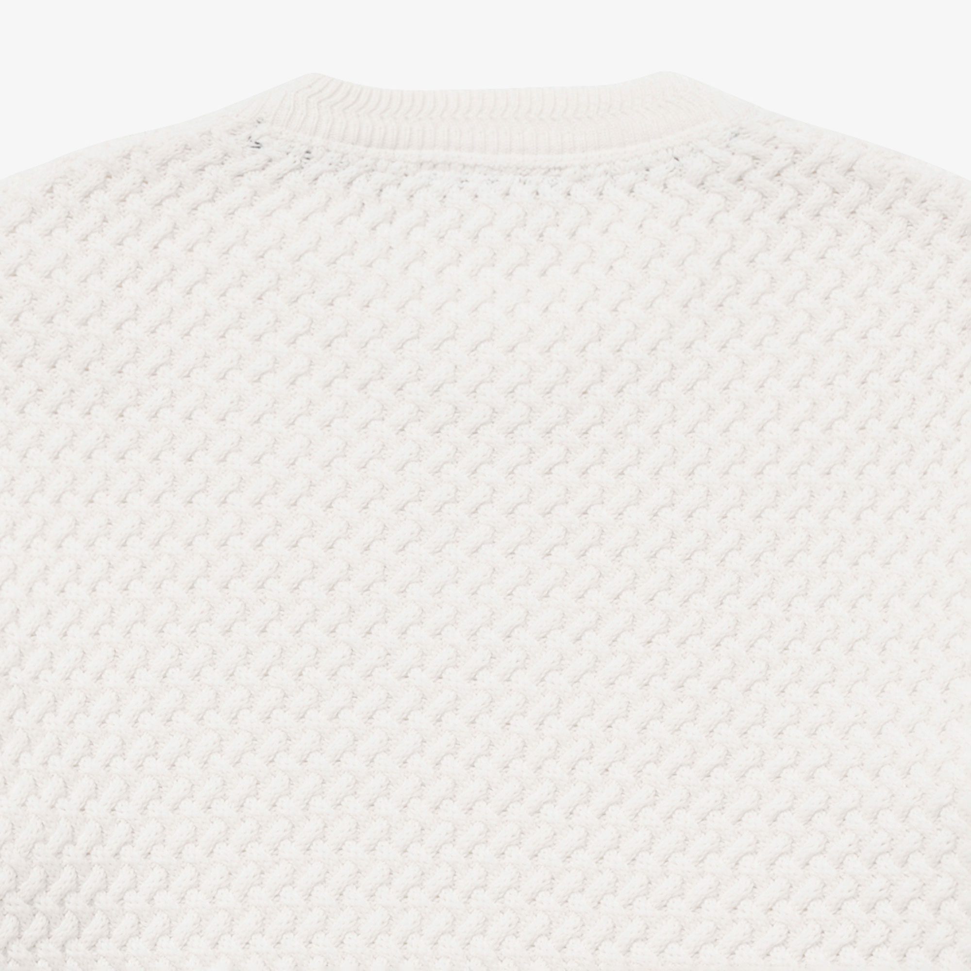 バスケットニットクルーネックセーター