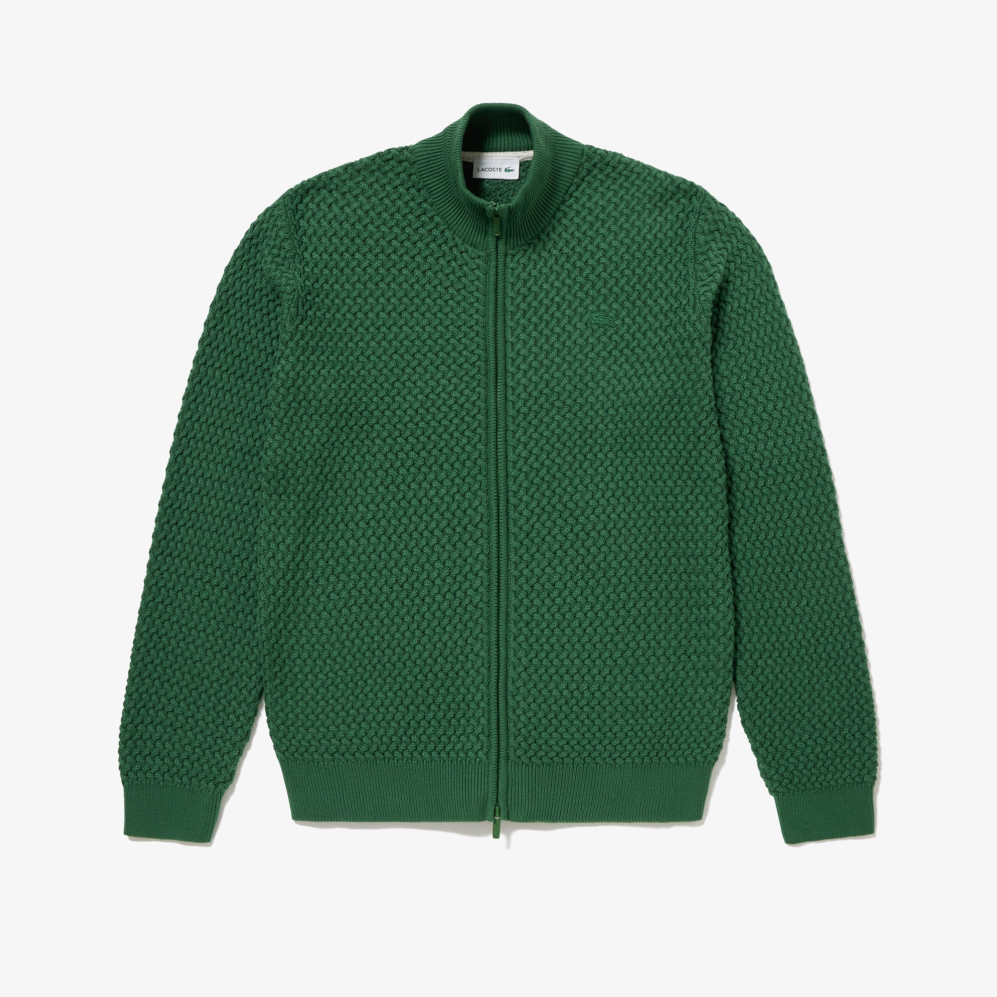 バスケットニットジップアップ